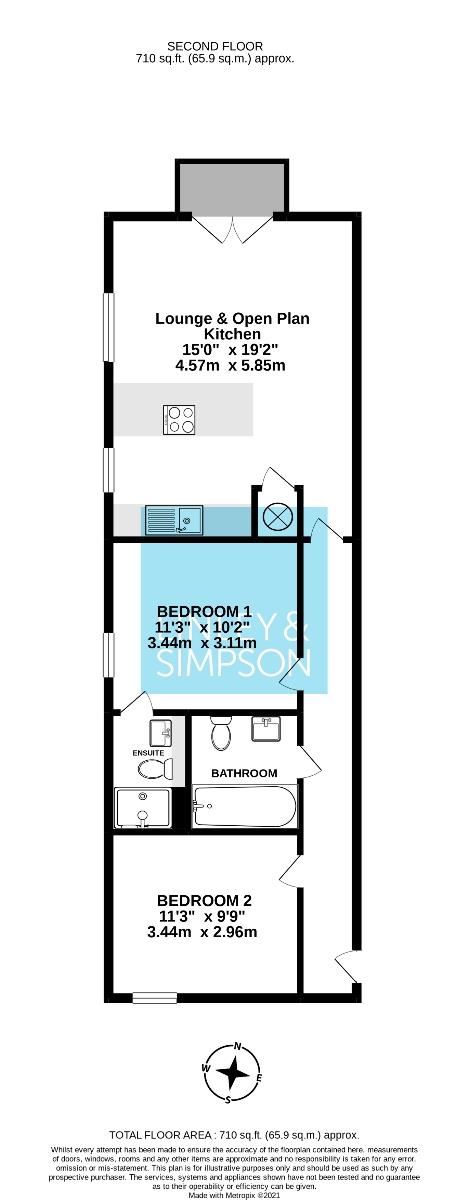 Apartment, 13, North Lodge, York floorplan