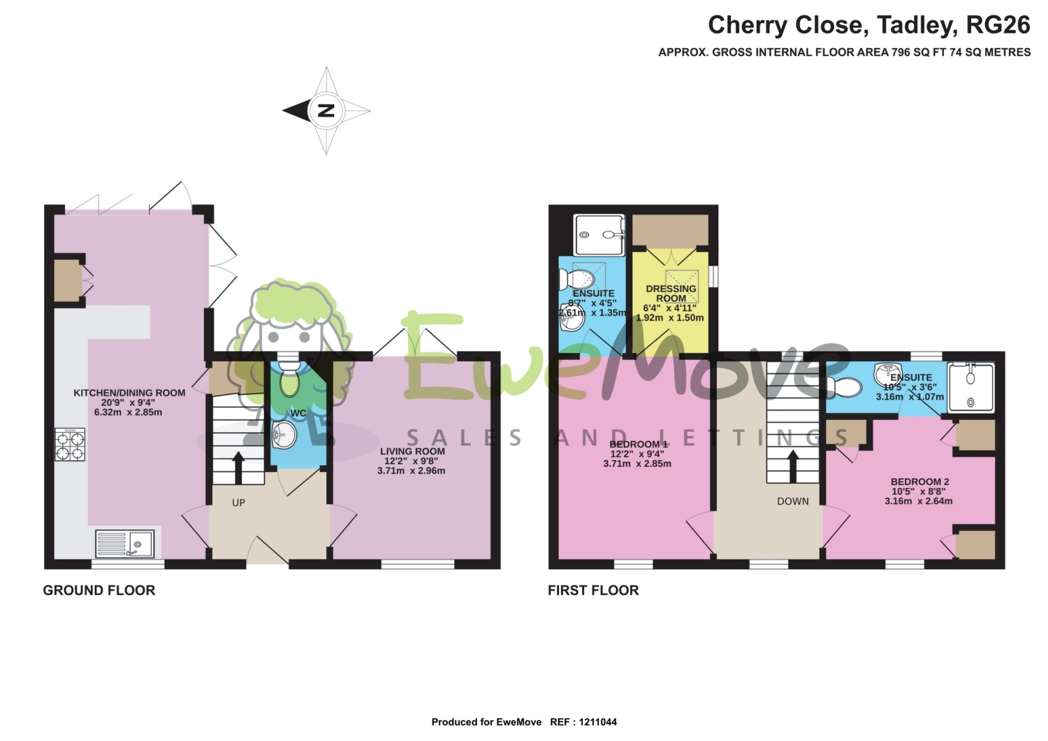 5, Cherry Close, Tadley floorplan