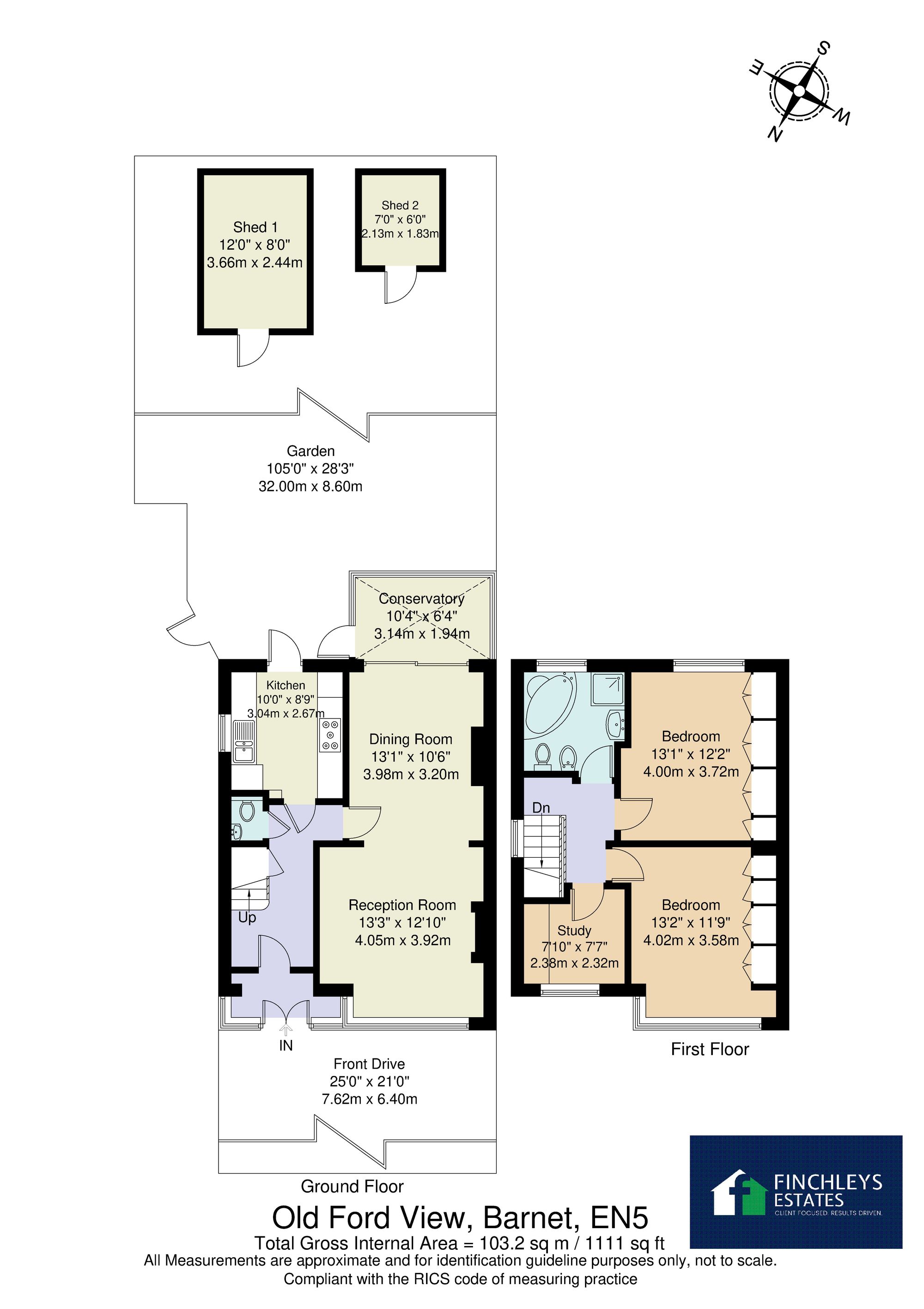 36 Old Fold View, Barnet floorplan