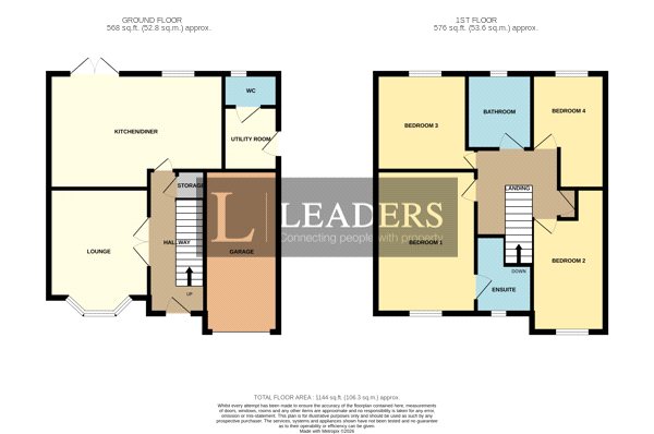 1, Butterfly Place, Mansfield floorplan
