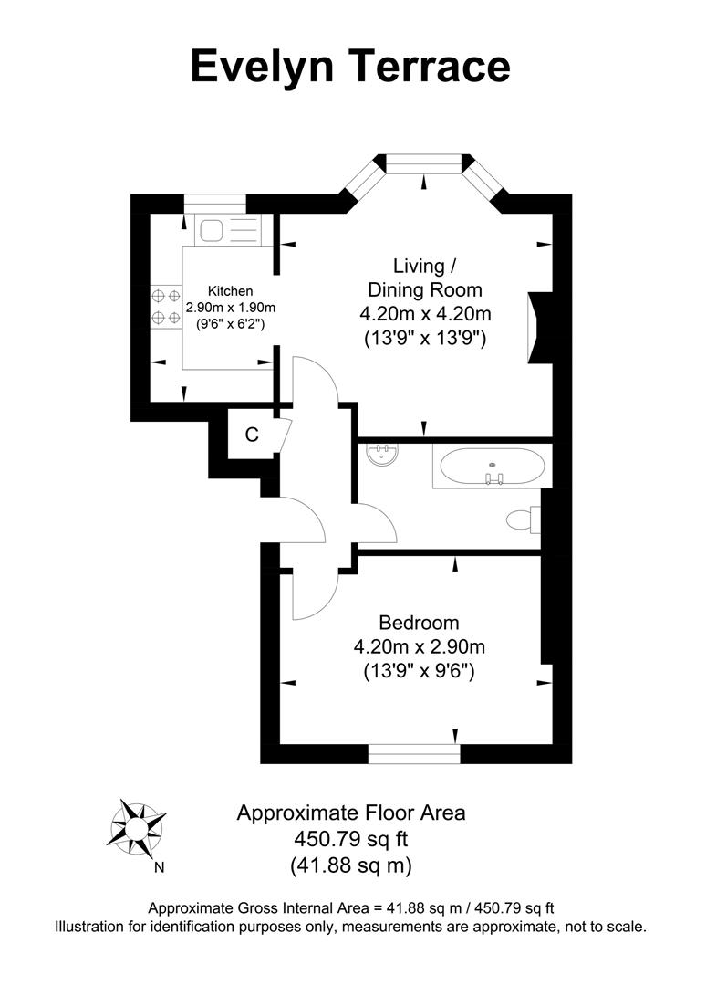 Evelyn Terrace, Brighton BN2, 1 bedroom flat for sale 64297861