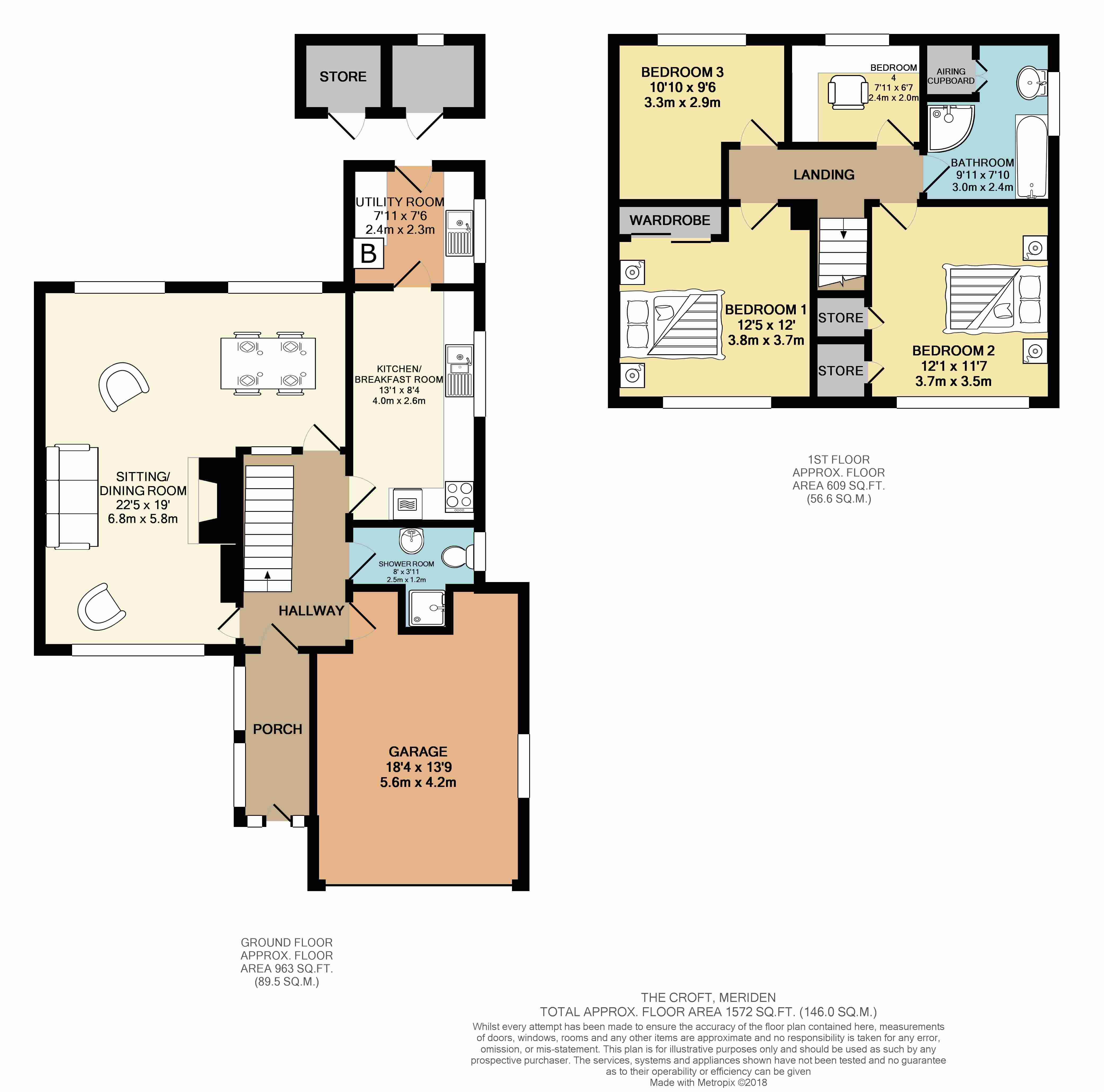 4 Bedrooms Detached house for sale in The Croft, Meriden, Coventry CV7