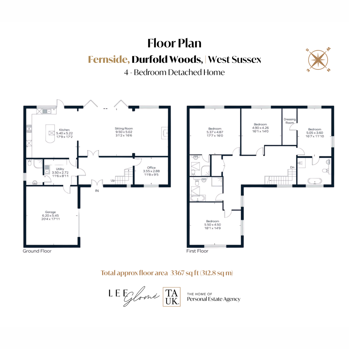 Fernside, Durfold Wood, Plaistow floorplan