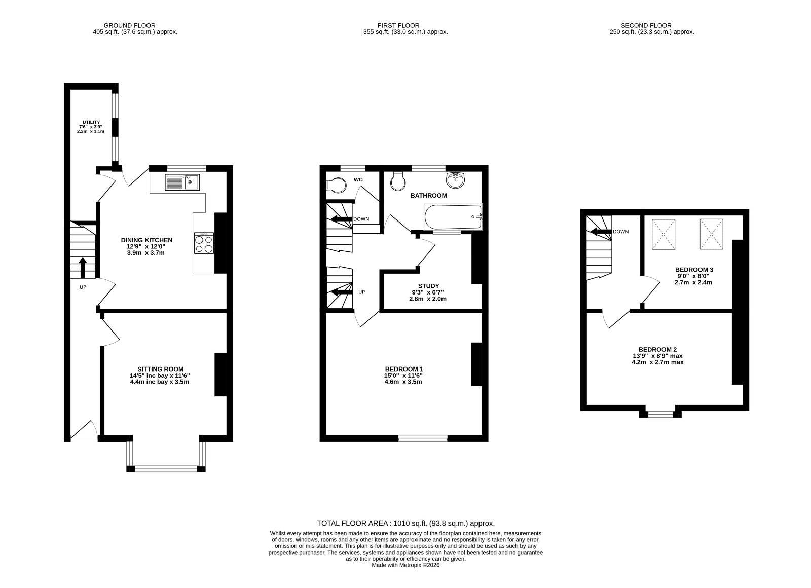 11, East Parade, West Yorkshire floorplan