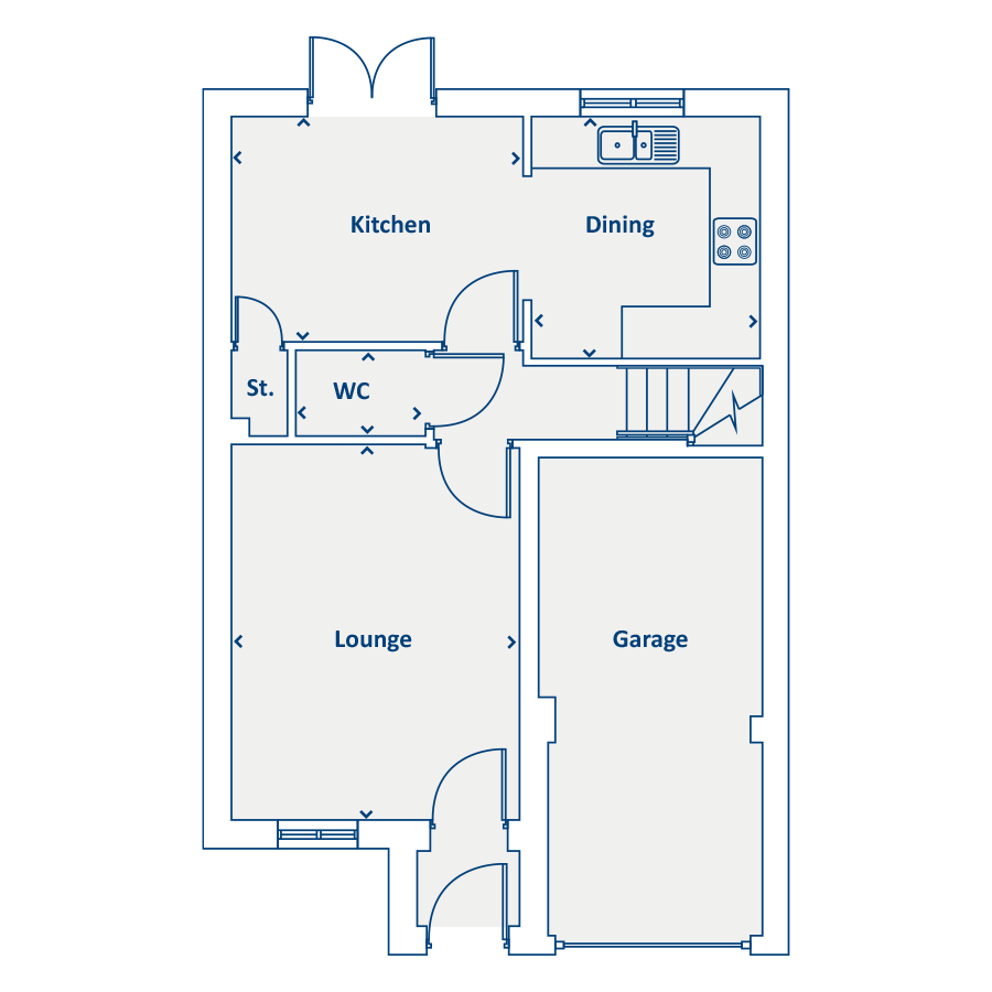 "The Staveley" at Harwood Lane, Great Harwood, Blackburn BB6, 3 bedroom