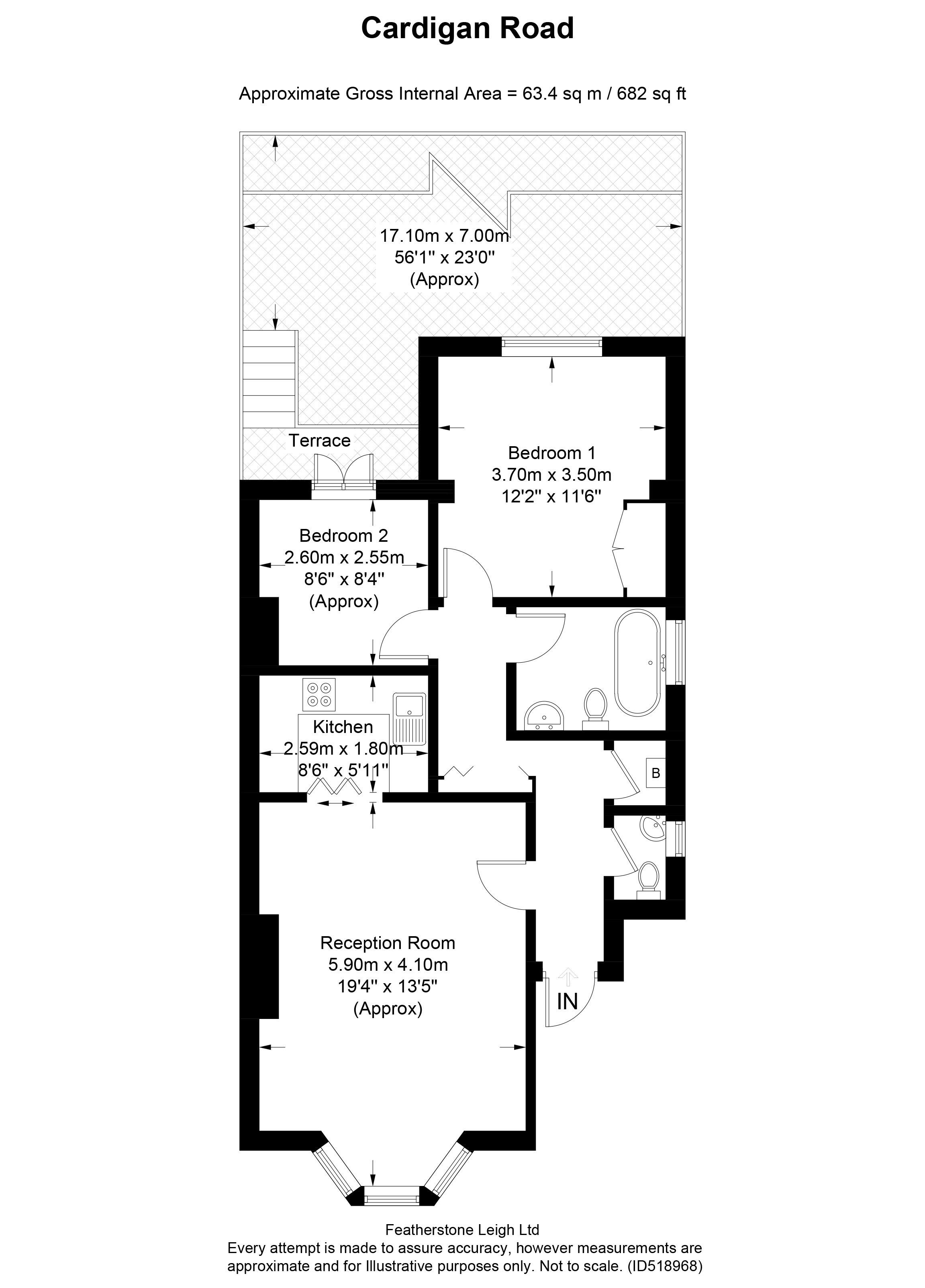 2 Bedrooms Flat for sale in Cardigan Road, Richmond TW10