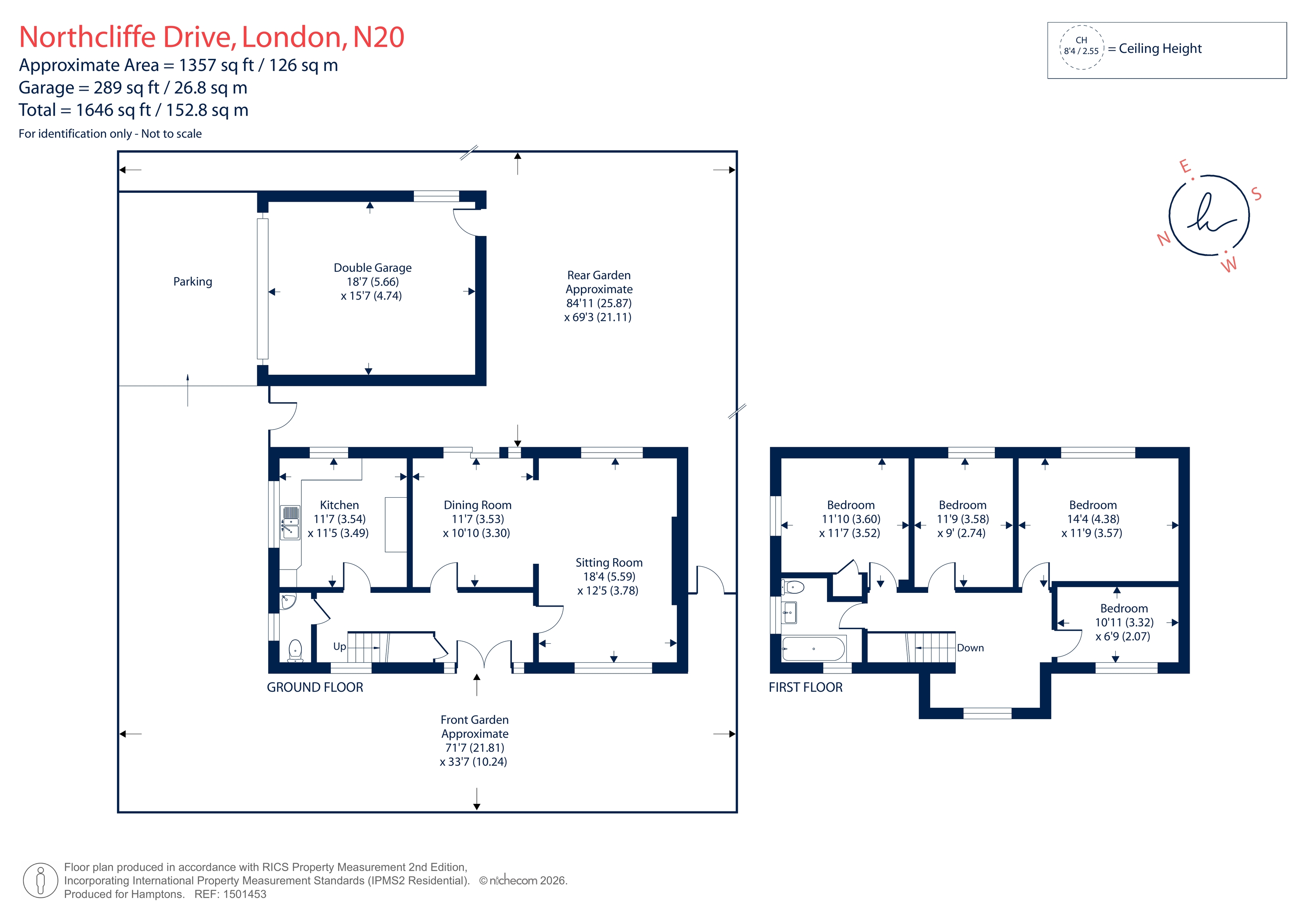 8, Northcliffe Drive, Totteridge floorplan