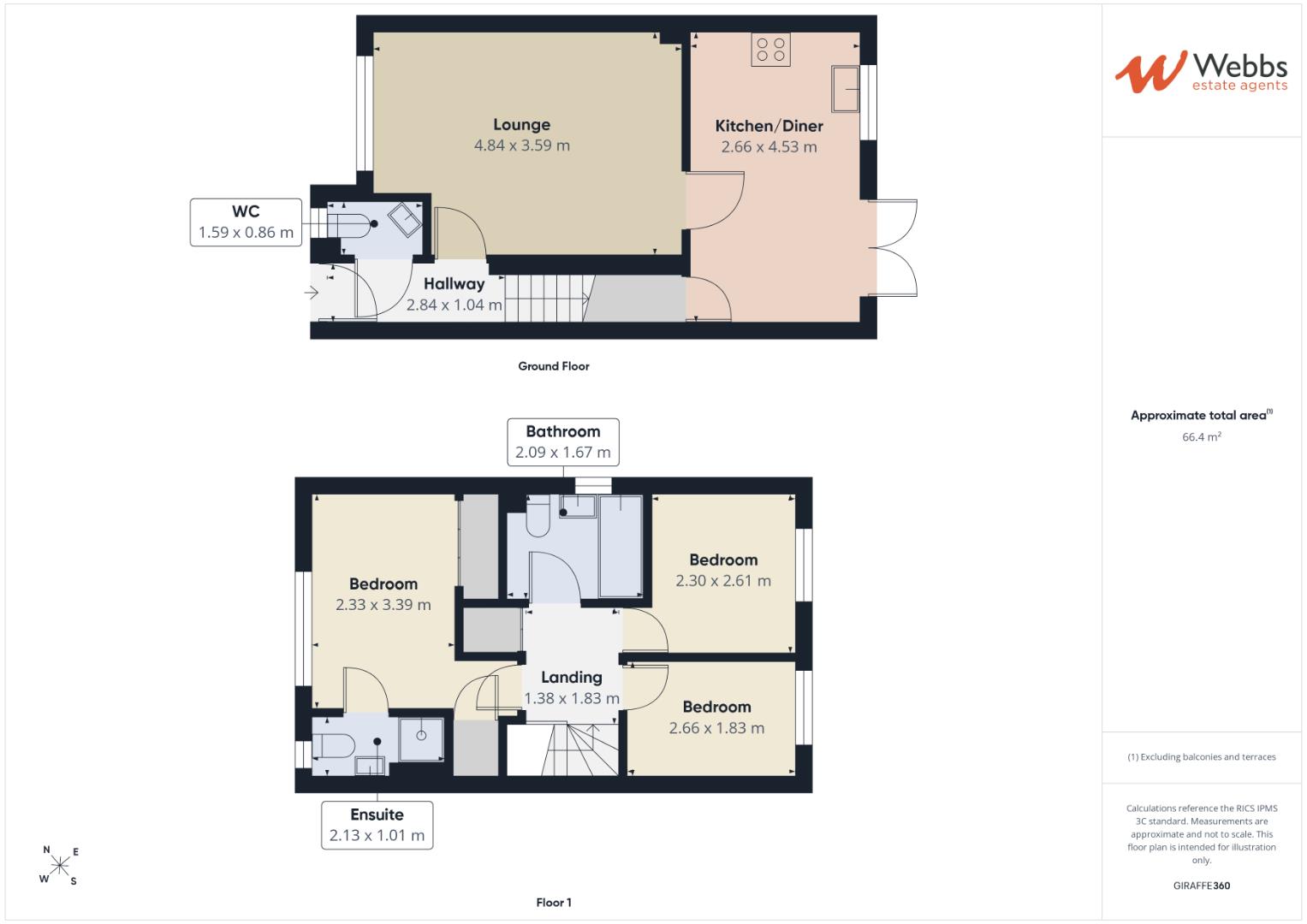 13, Peregrine Way, Cannock floorplan