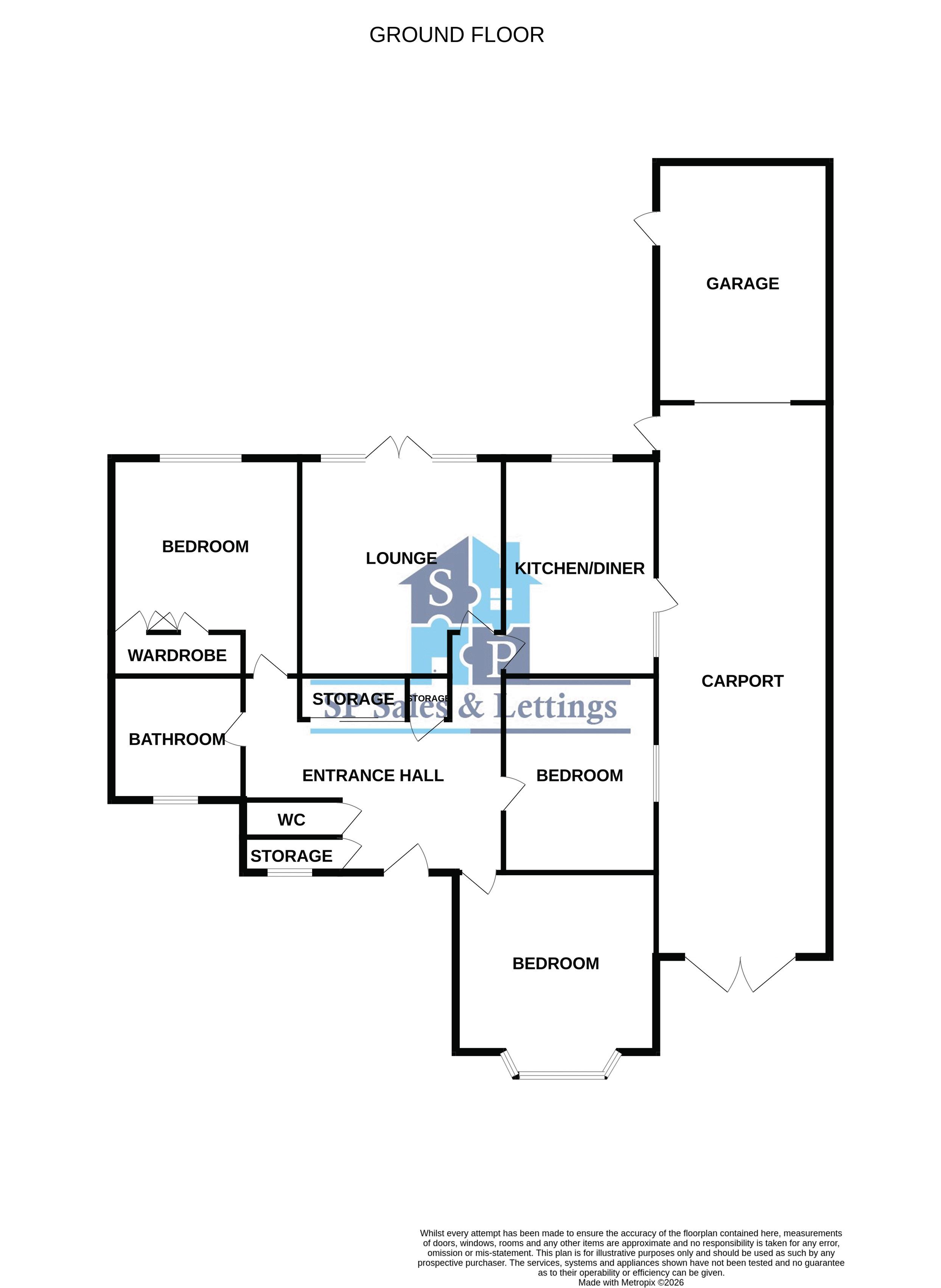 21, St. Bernards Close, Loughborough floorplan