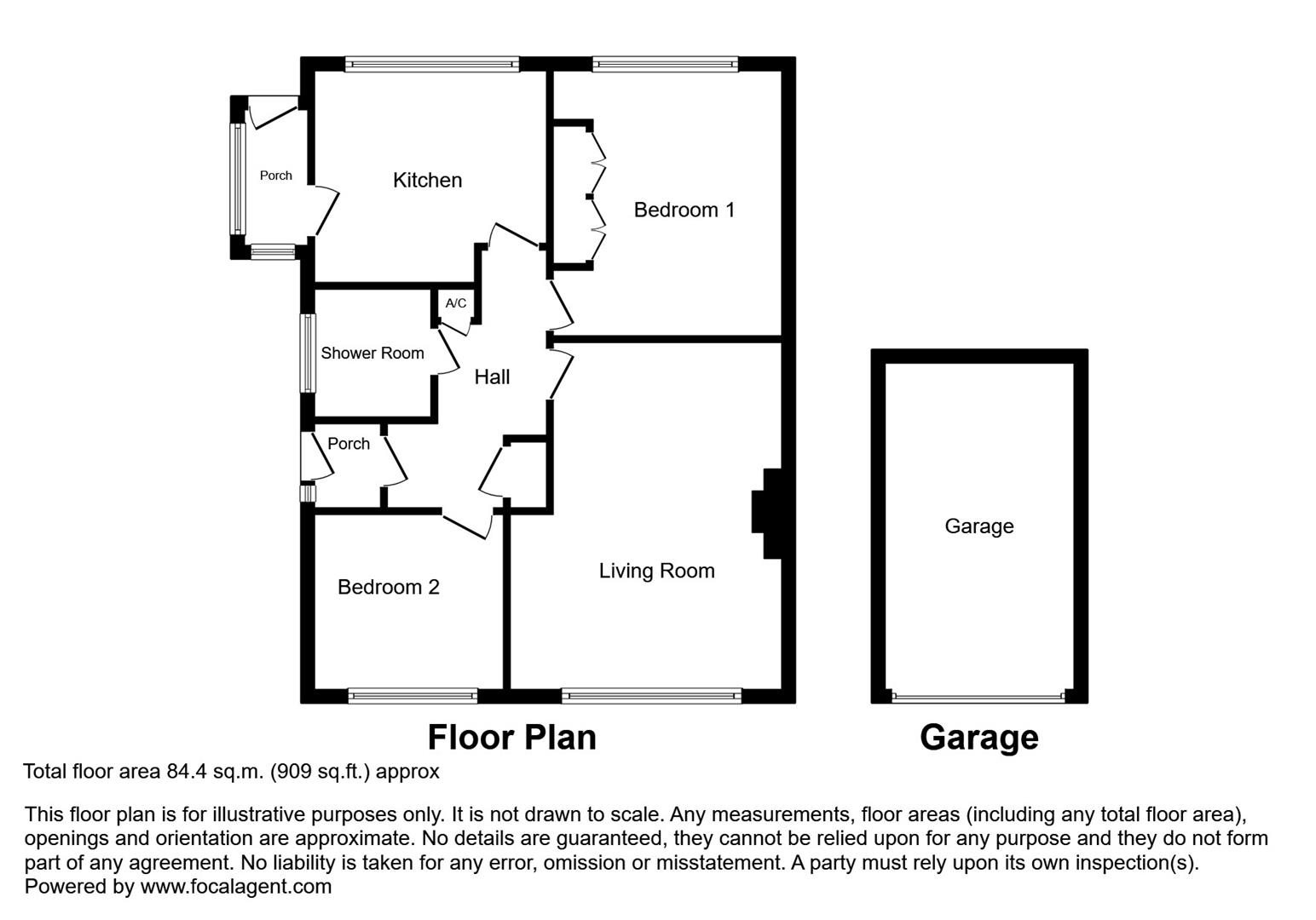 2, Hillcrest Rise, Llandrindod Wells floorplan
