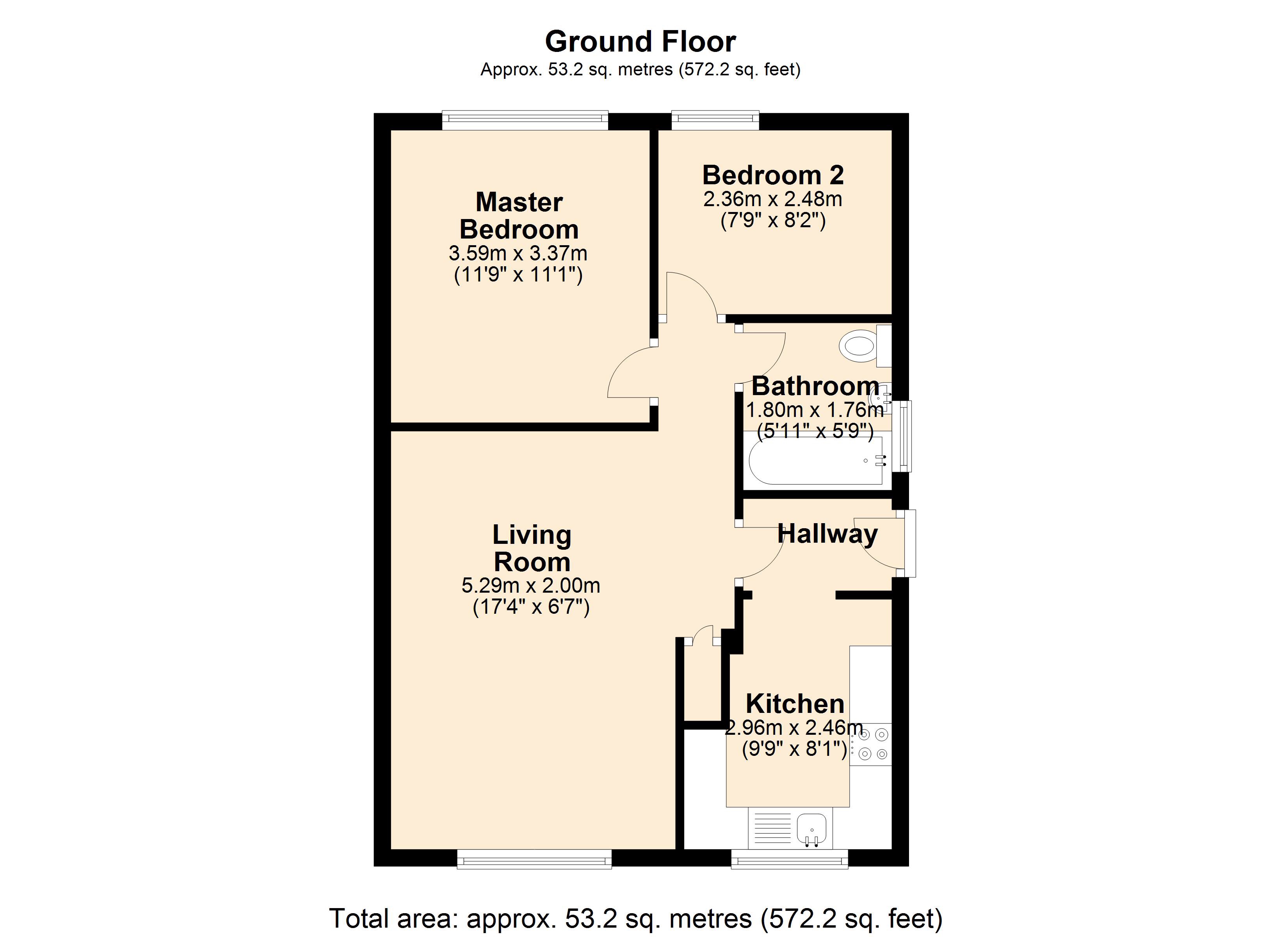 2 Bedrooms Bungalow for sale in Downland Crescent, Knottingley WF11