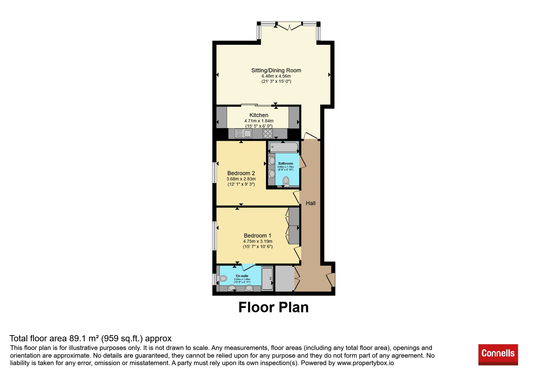 Flat 7, Kingswood Place, Kingswood Road, Tunbridge Wells floorplan