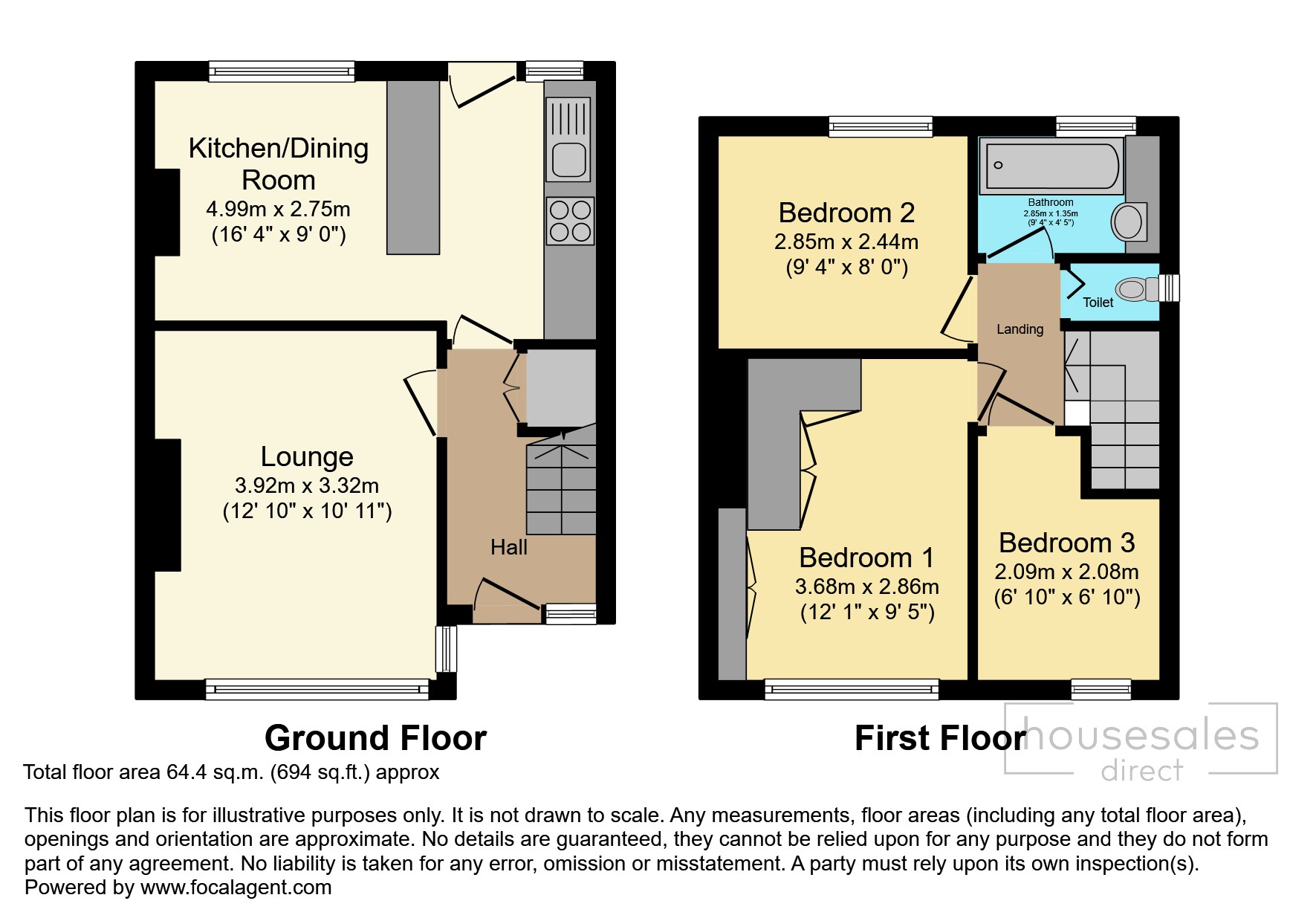 Friendly Avenue, Sowerby Bridge floorplan
