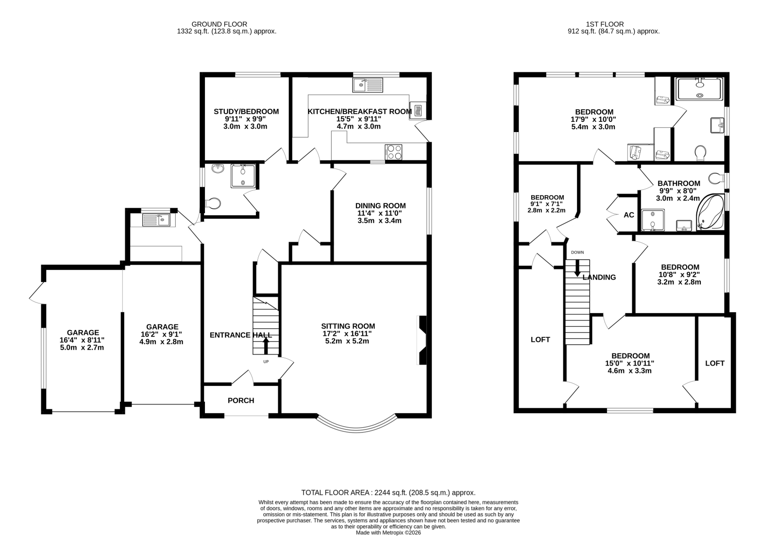 65a Ashley Drive South, Ashley Heath, Ringwood floorplan