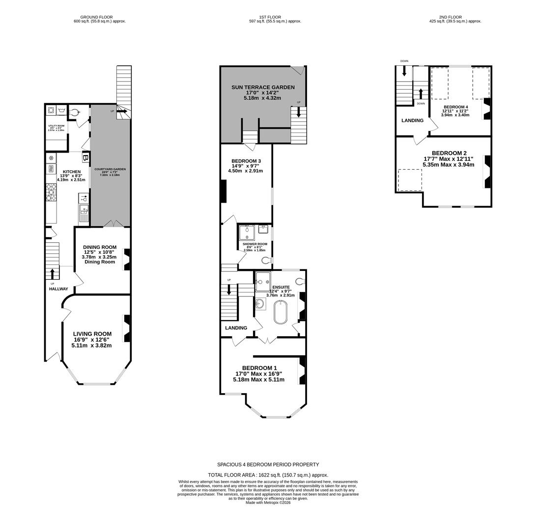 3, St. Peters Road, St. Leonards-On-Sea floorplan