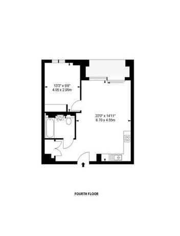 40 Garrett Mansions, 287, Edgware Road, London floorplan