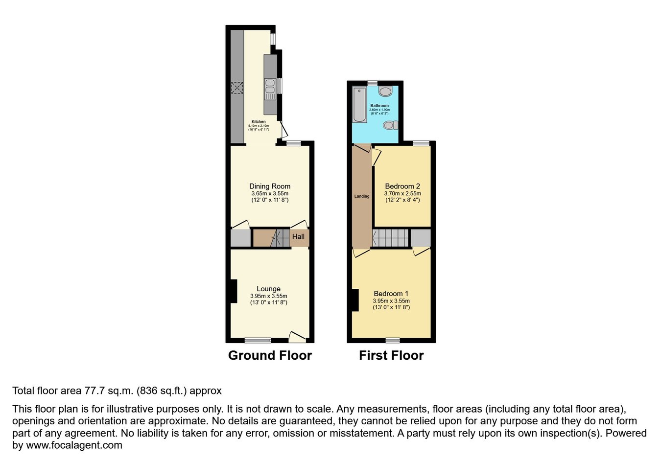 91, Gladstone Street, Peterborough floorplan
