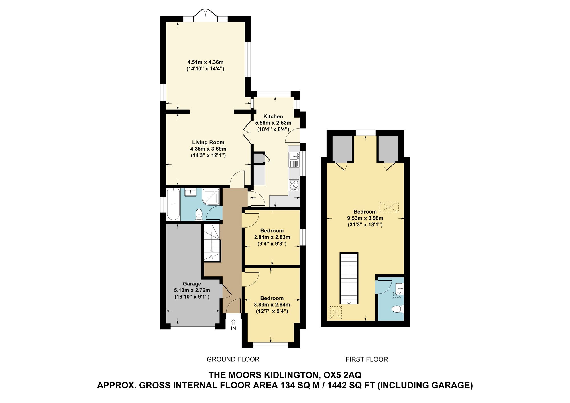 93a The Moors, Kidlington floorplan