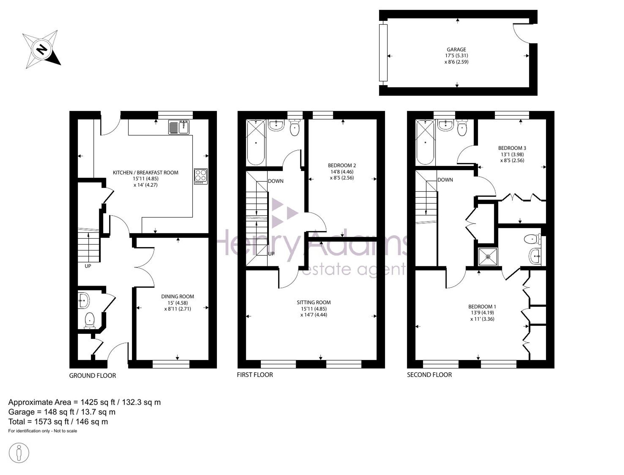 59 King George Gardens, Chichester floorplan
