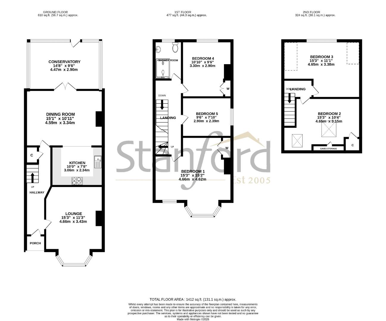 48, Copsewood Road, Southampton floorplan