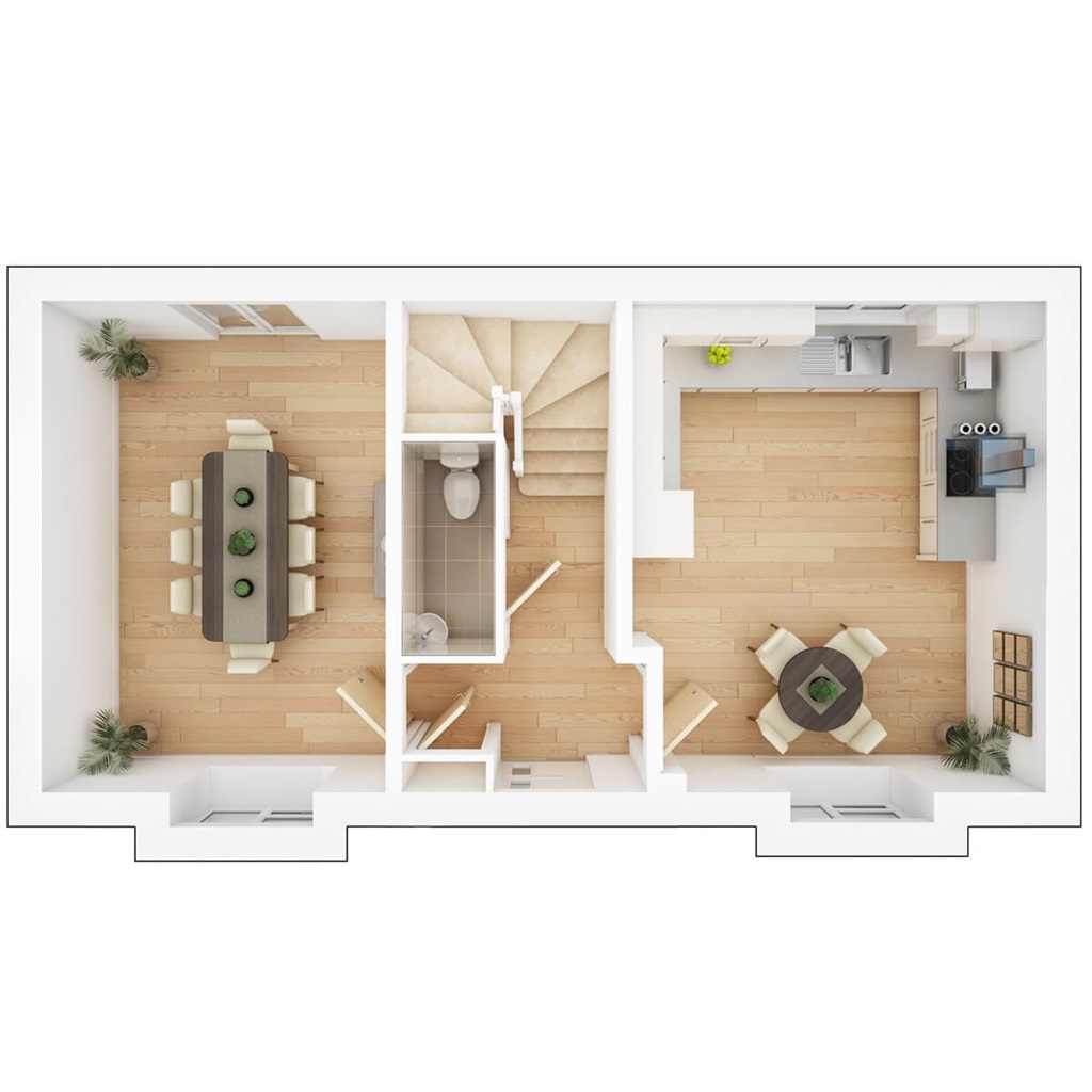 The Dewbury - Plot 278, Whittle Gardens, Hanbury Road, Innsworth, Gloucester floorplan