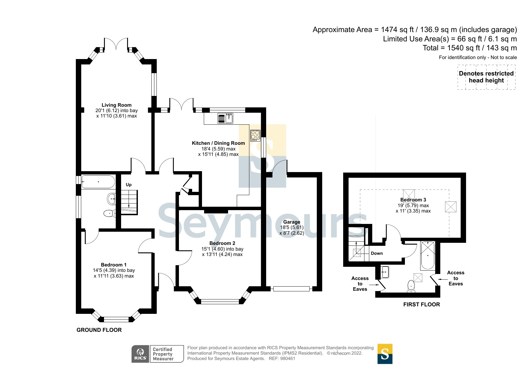 Pyrford, Surrey GU22, 3 bedroom bungalow for sale 64560775