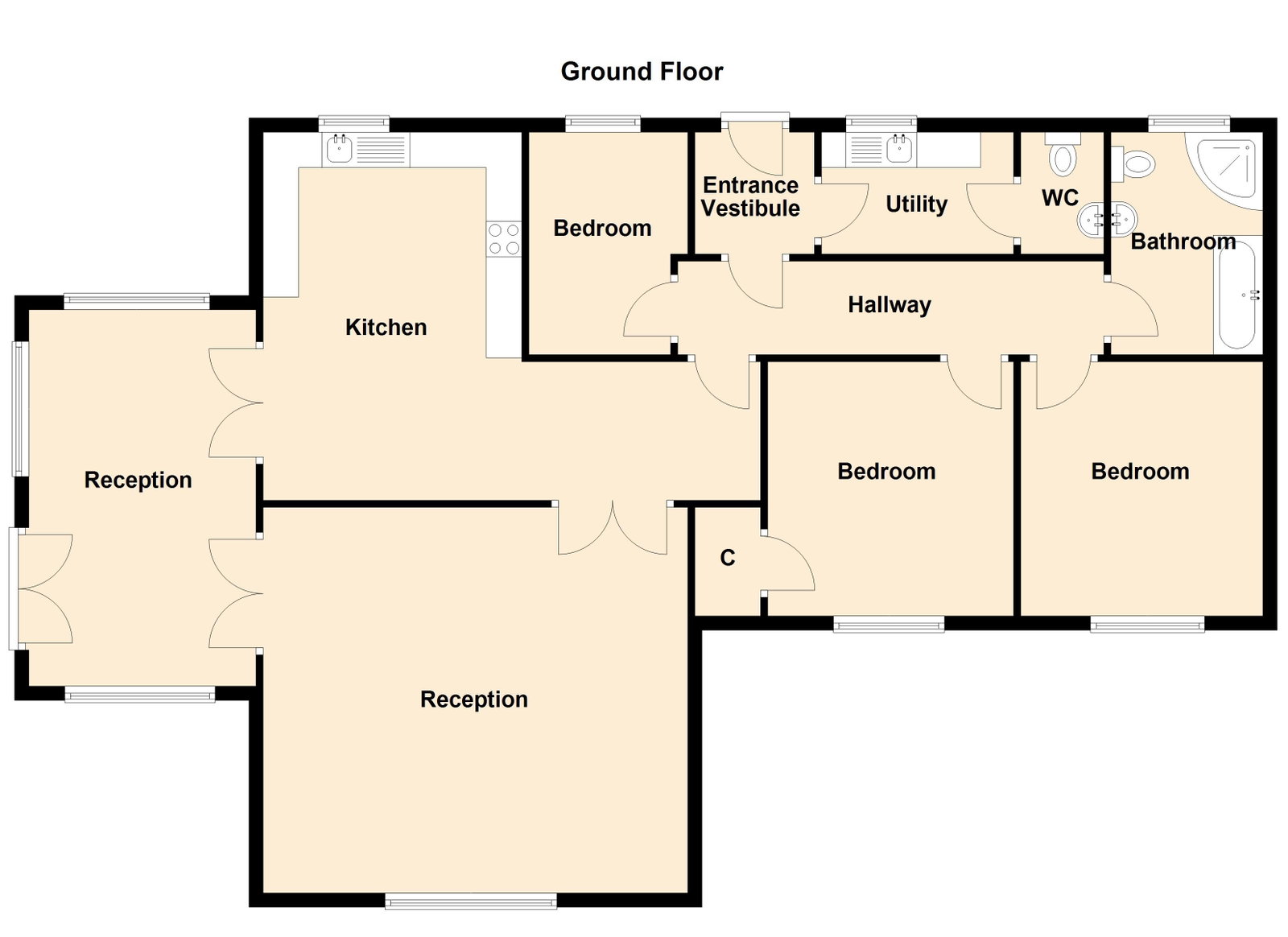 Boultach Croft, Latheron floorplan
