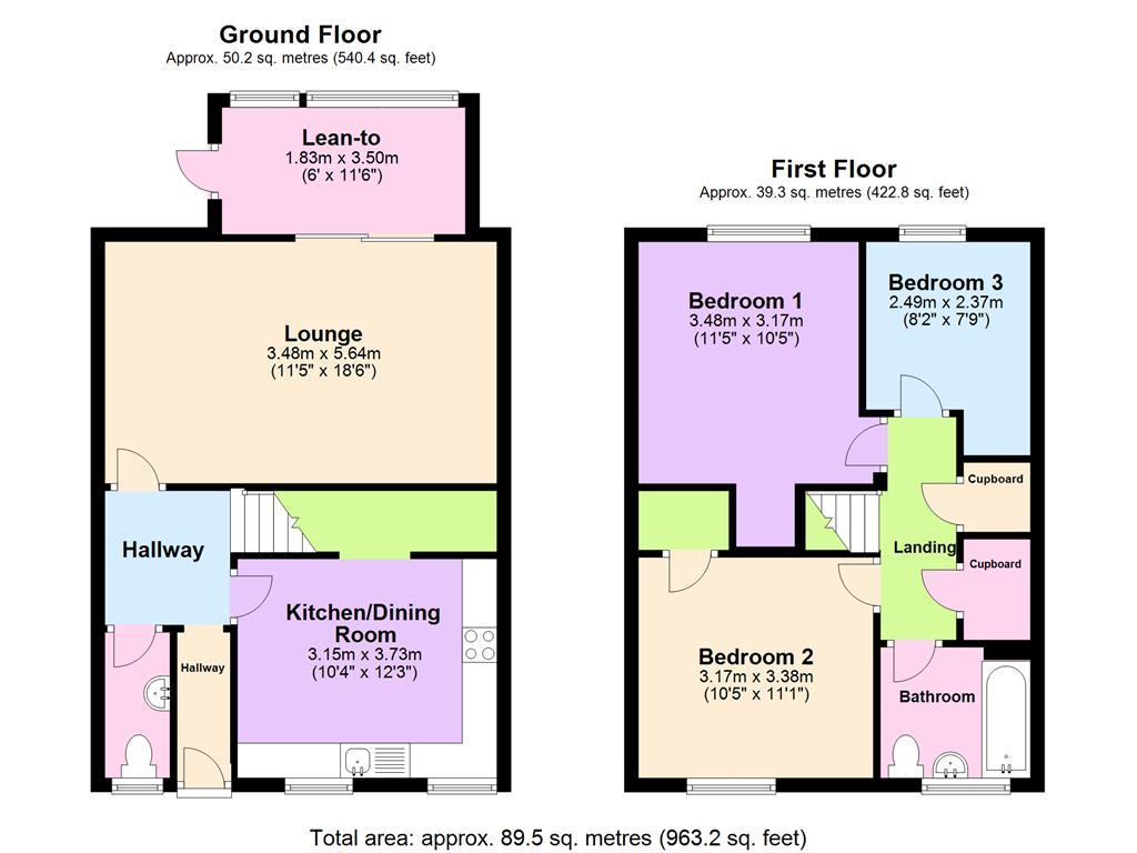 3 Bedrooms Terraced house to rent in Marchioness Way, Eaton Socon, St. Neots PE19