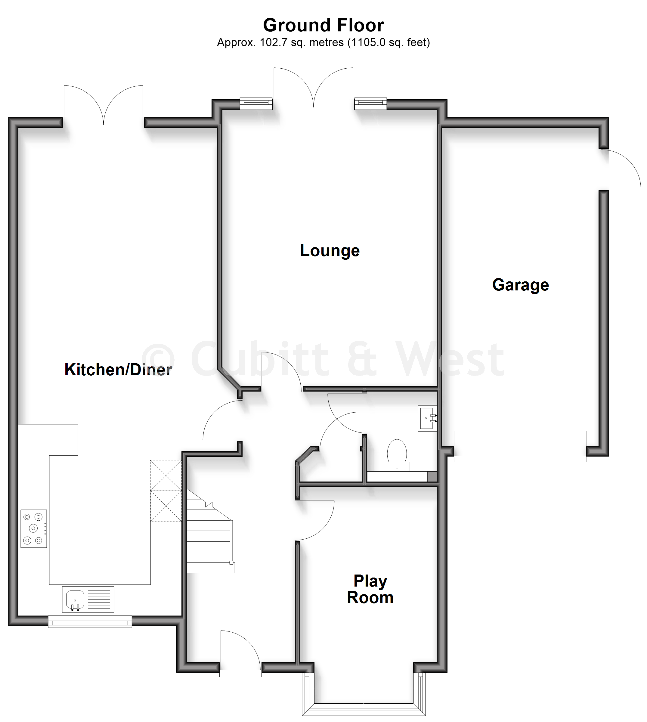 8, Nower Close, Epsom floorplan