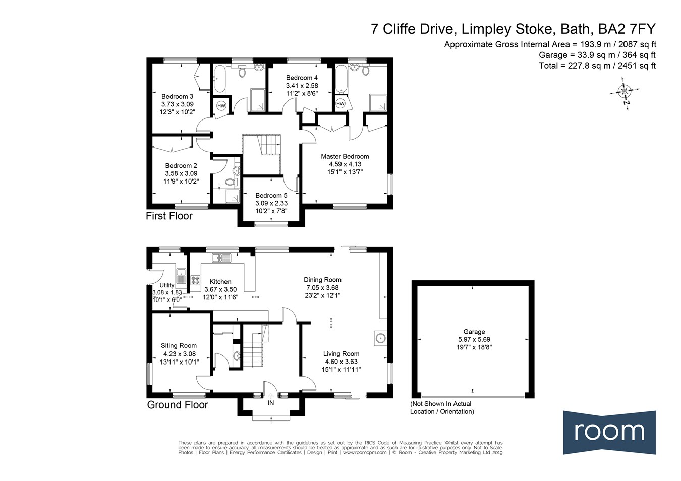 5 Bedrooms Detached house for sale in Cliffe Drive, Limpley Stoke BA2