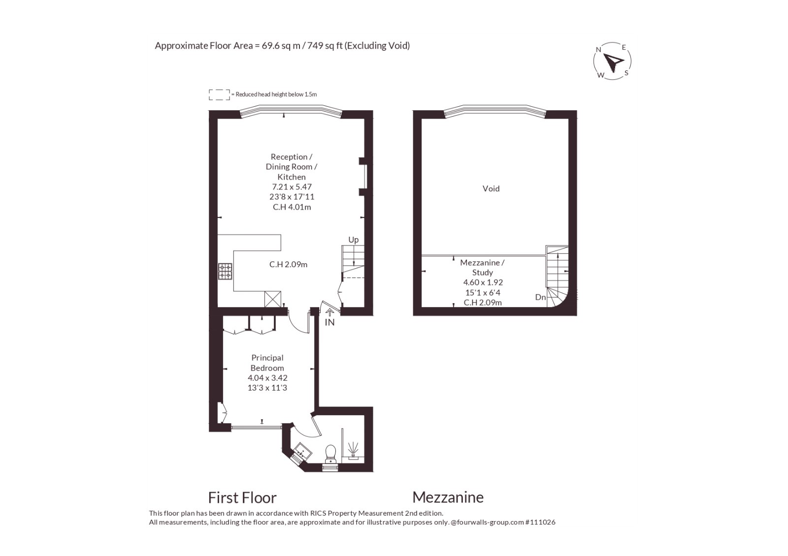 Flat 3, 48, Tite Street, London floorplan