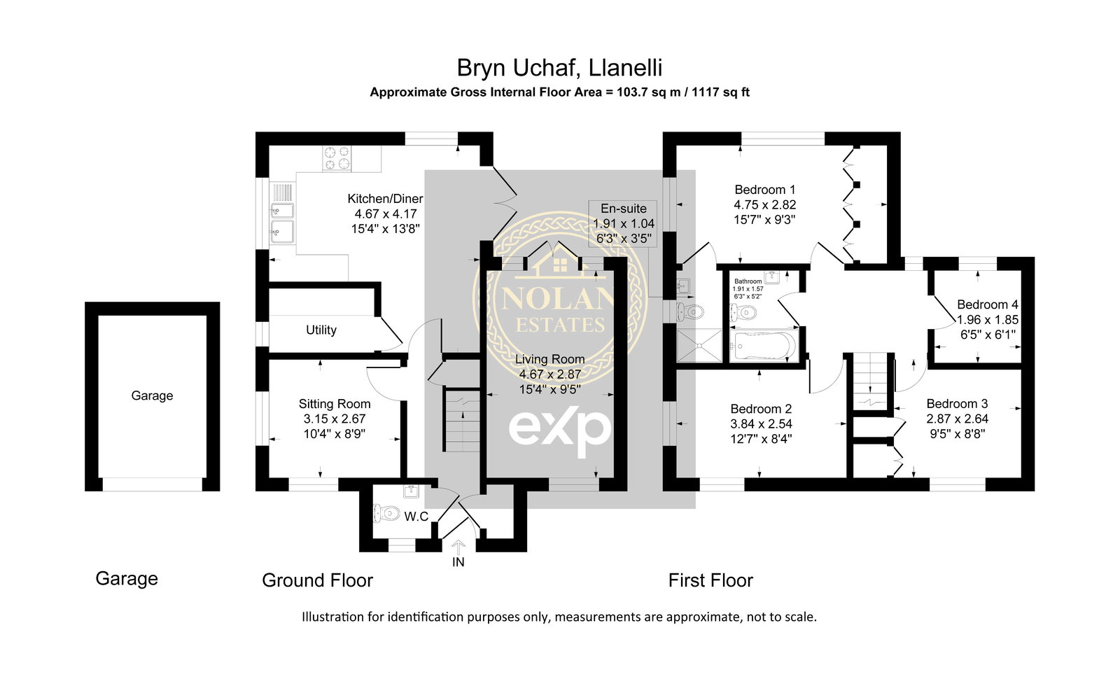 10, Bryn Uchaf, Llanelli floorplan