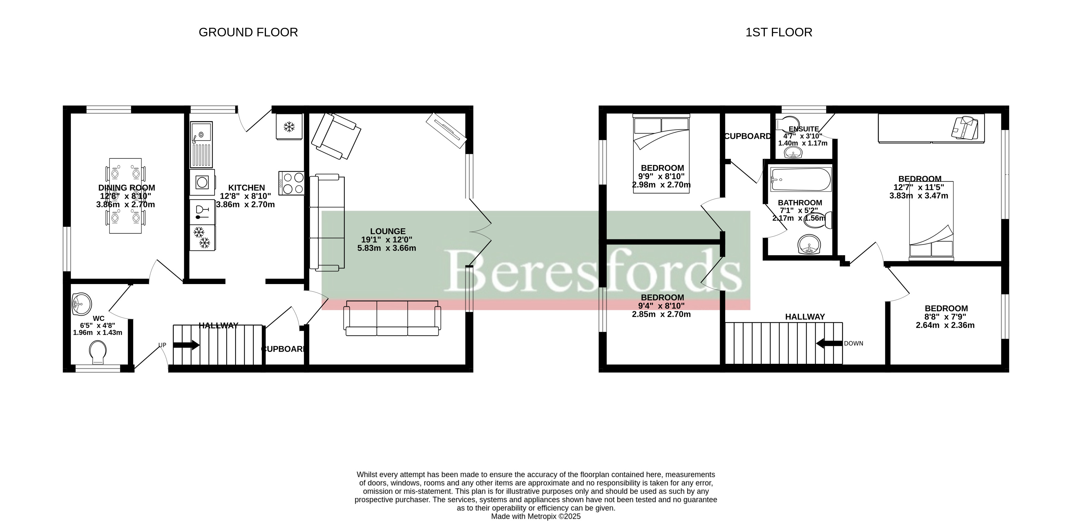 10, Fortune Close, Chelmsford floorplan