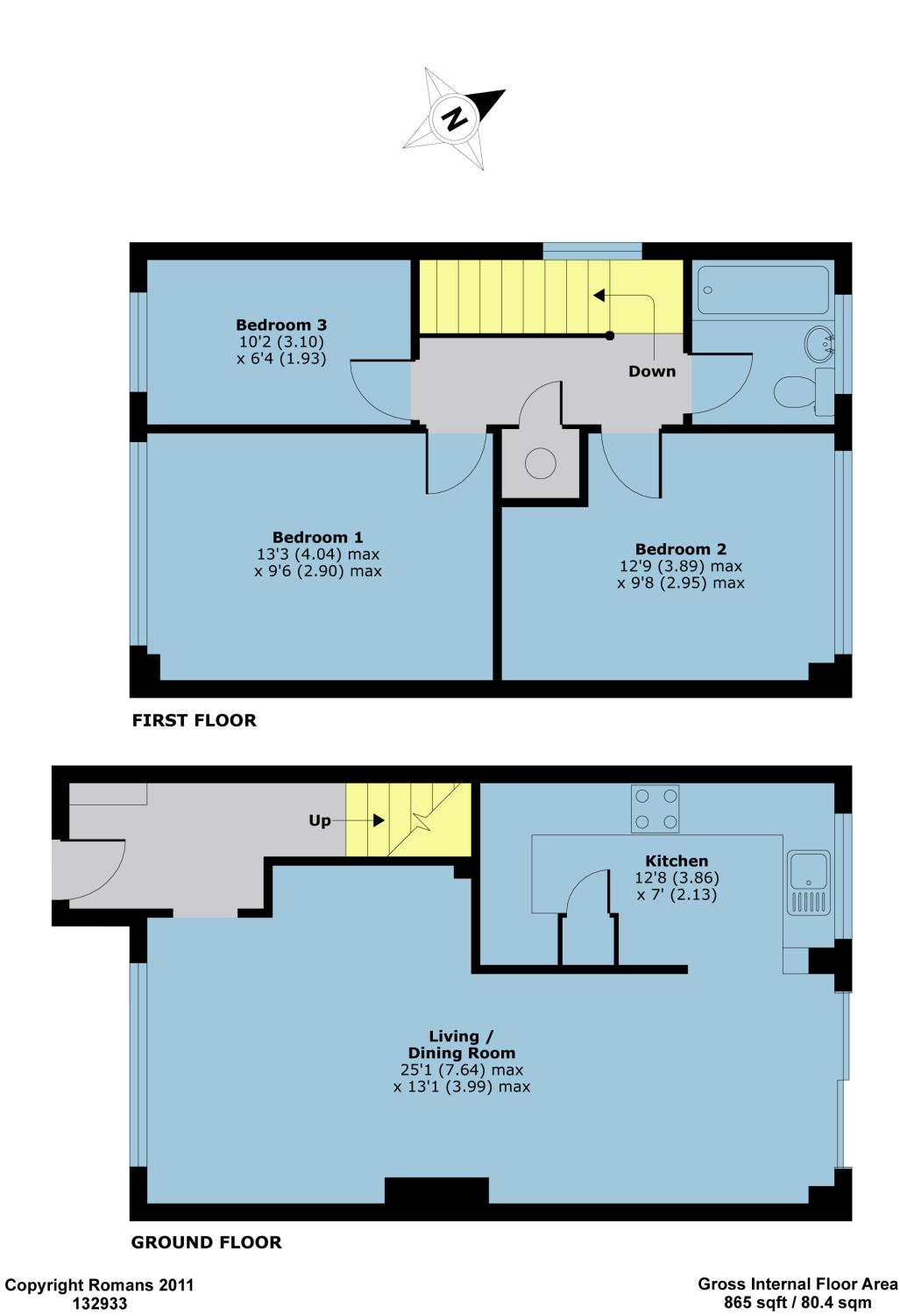 3 Bedrooms End terrace house for sale in Hartley Close, Blackwater, Surrey GU17