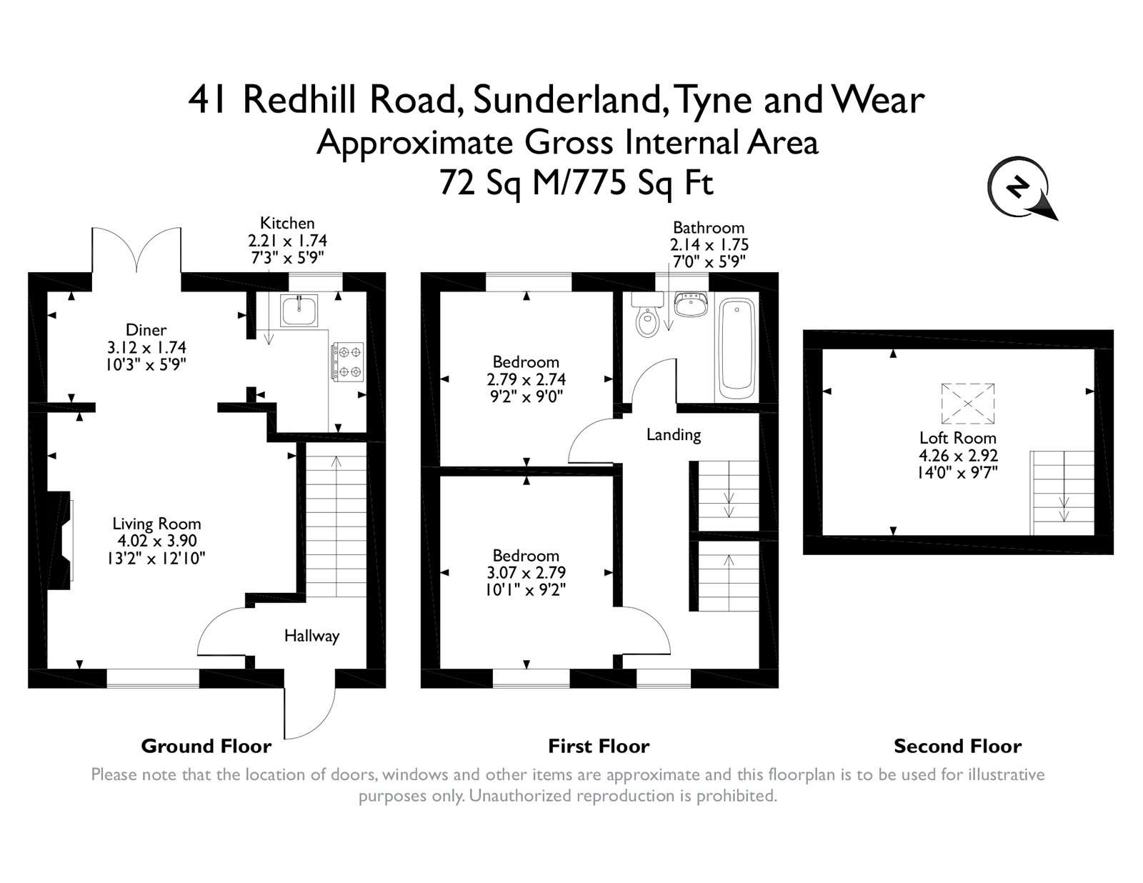 Redhill Road, Sunderland, Tyne And Wear SR5, 2 bedroom terraced house