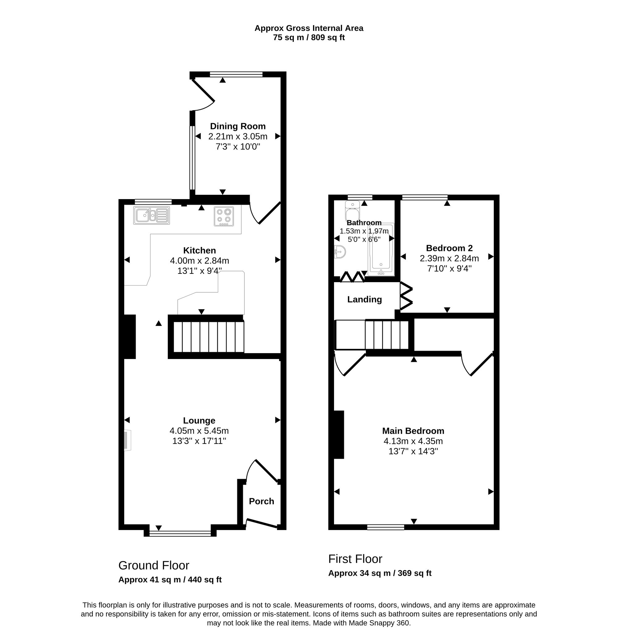 76 Tunstall Lane, Wigan floorplan