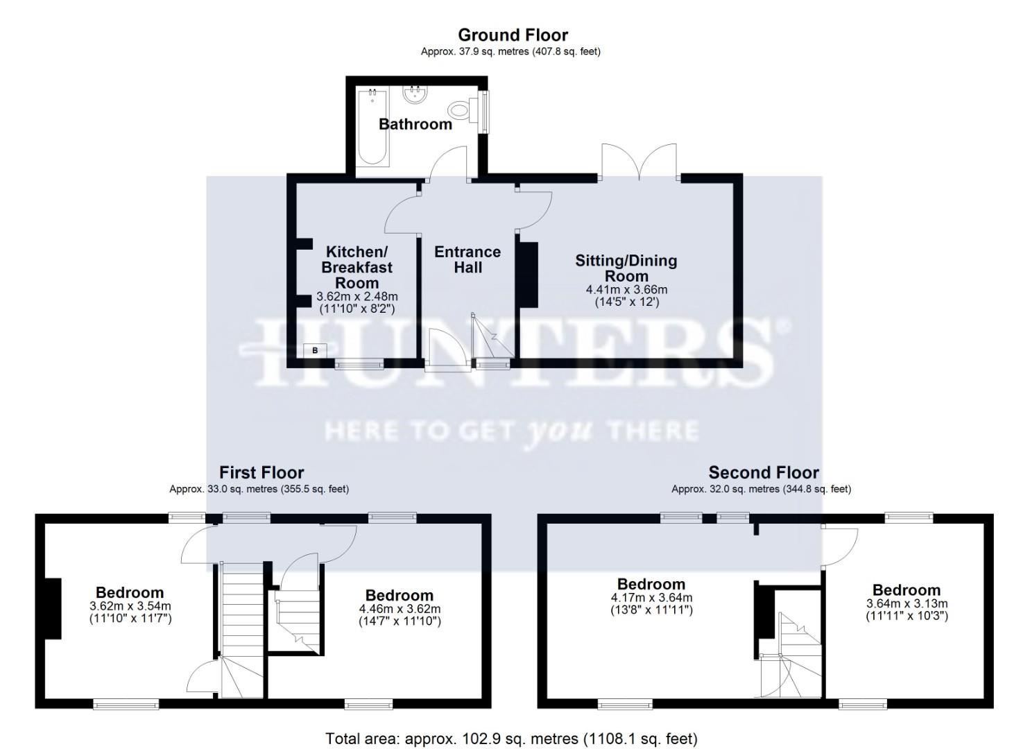 Lavender Cottage, Lower Leazes, Stroud floorplan