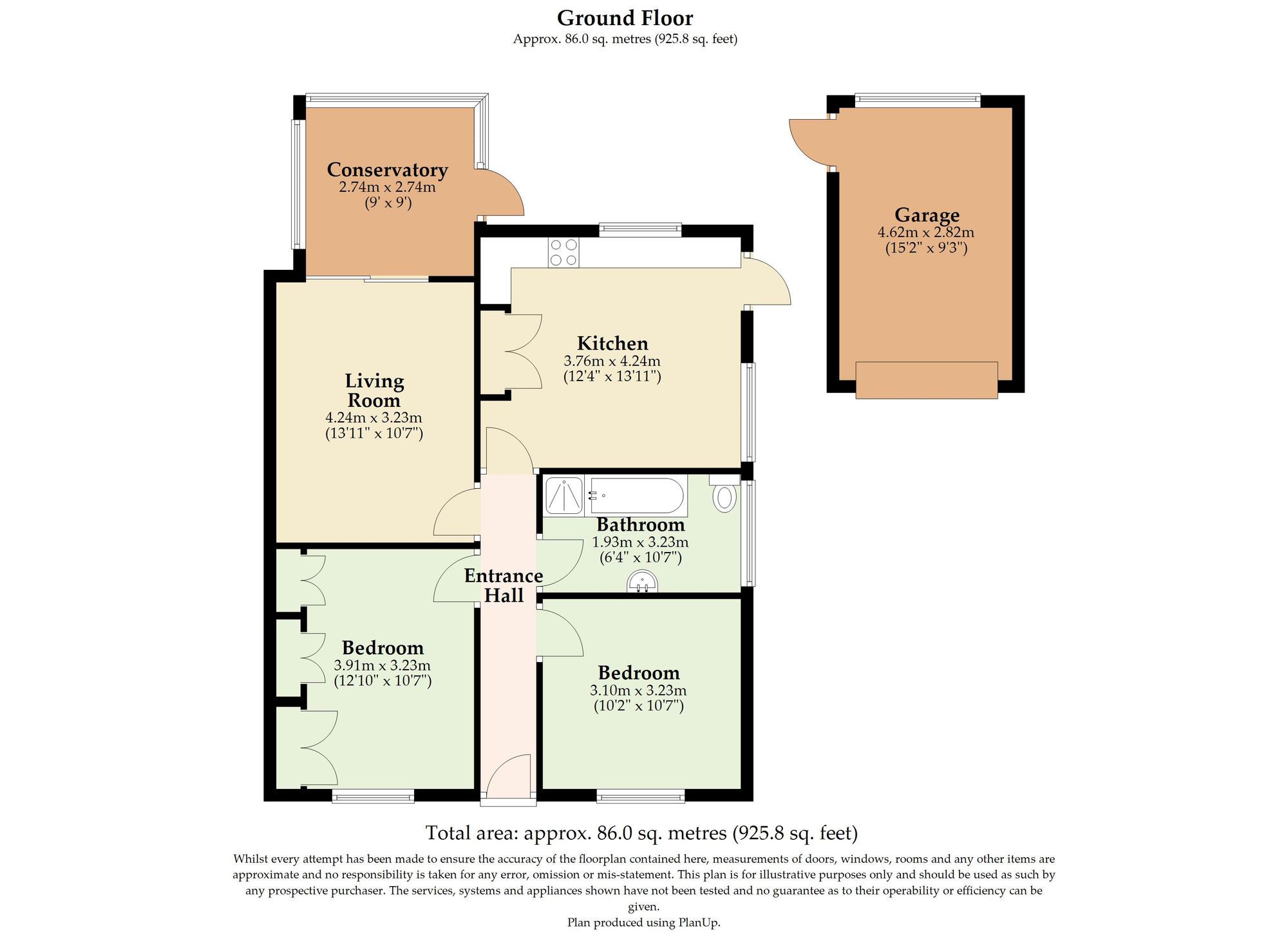 39 Highland Way, Lowestoft floorplan