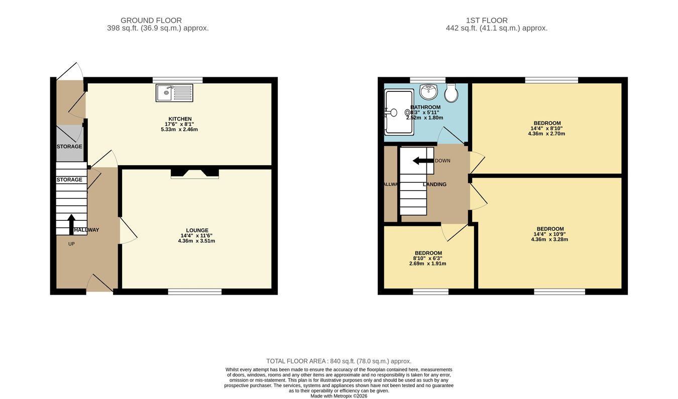 11, St Davids Avenue, Llantwit Major floorplan