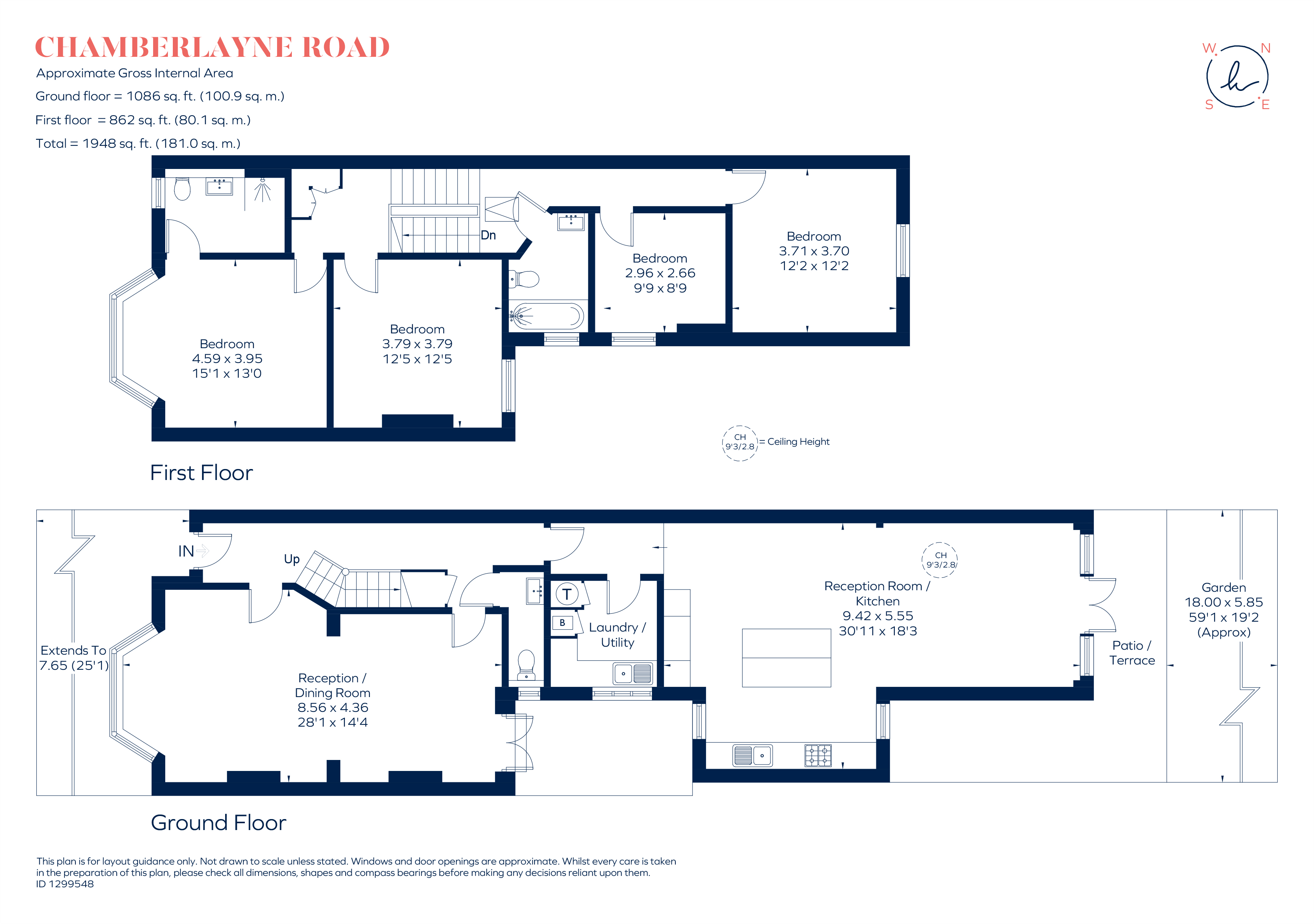 147, Chamberlayne Road, London floorplan