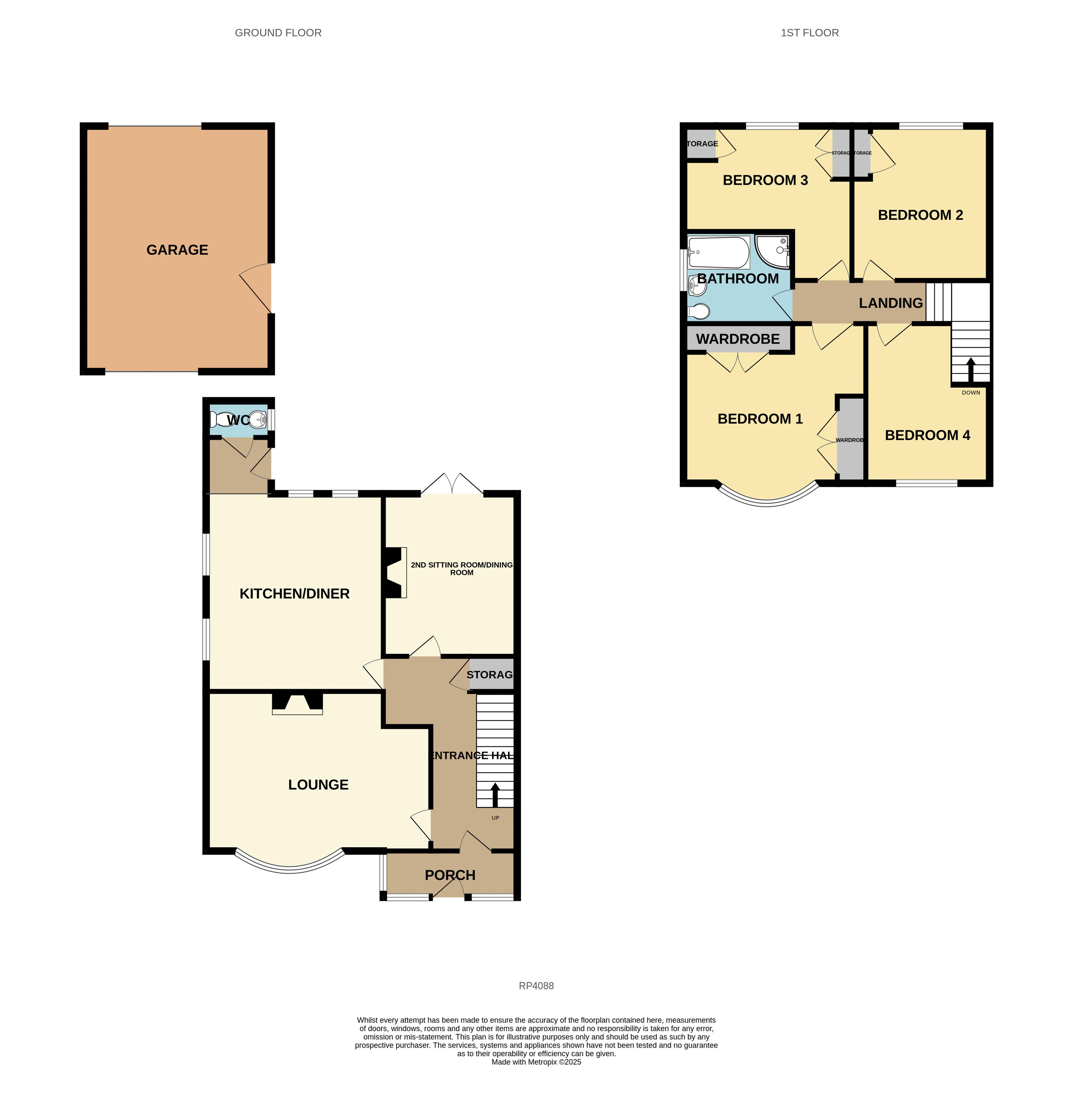 50, Kensington Avenue, Old Colwyn floorplan