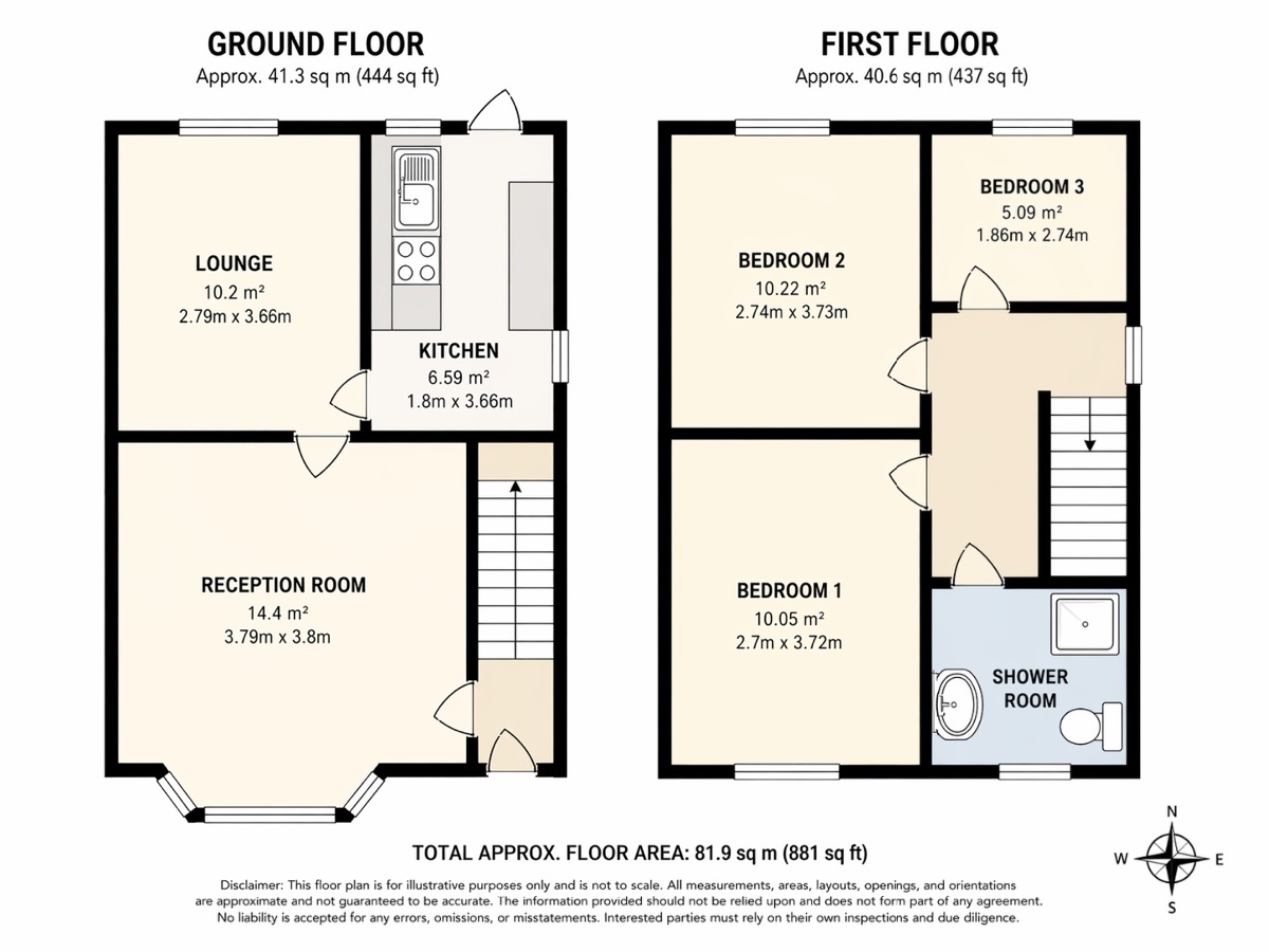 451 Charles Road, Birmingham floorplan
