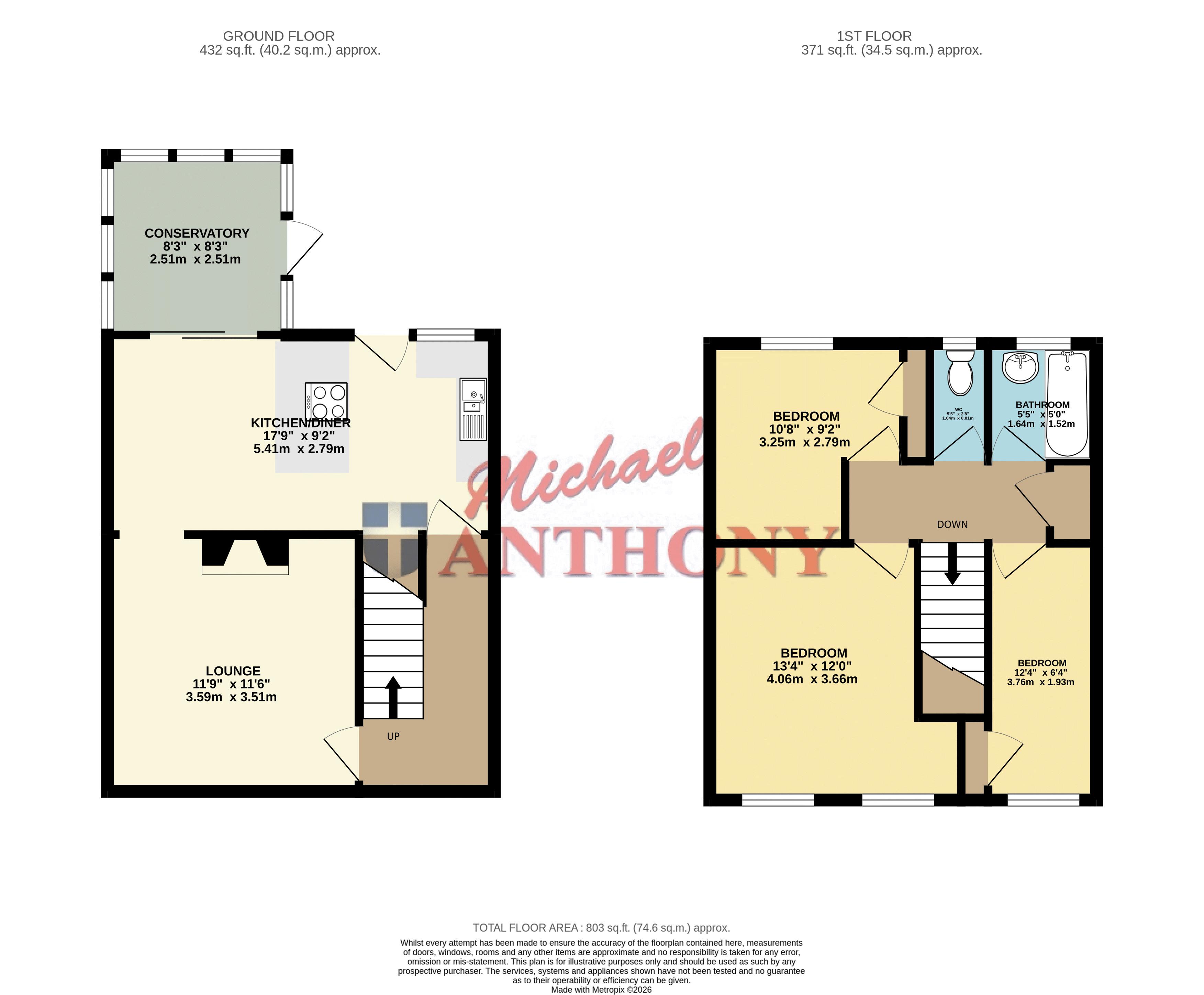 16, Westminster Drive, Milton Keynes floorplan