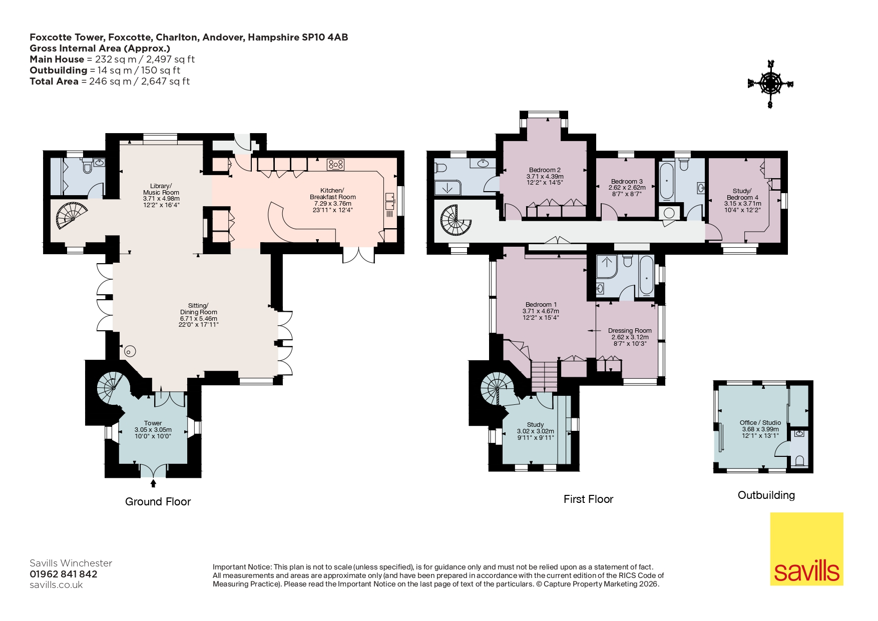 Foxcotte Tower,, Foxcotte, Andover floorplan