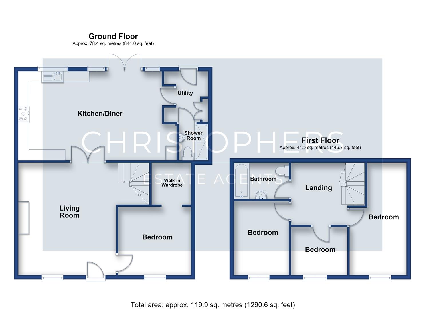 Rosenwyn, 4 Home Farm Barns, Trevarno, Sithney floorplan