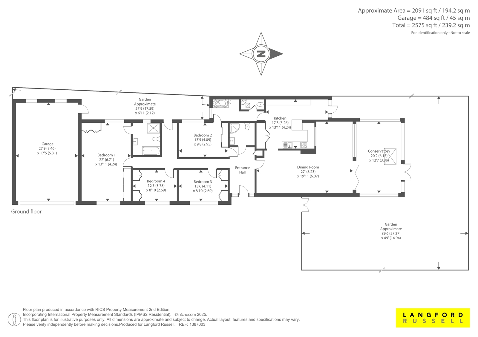 25, Highfield Road, Chislehurst floorplan