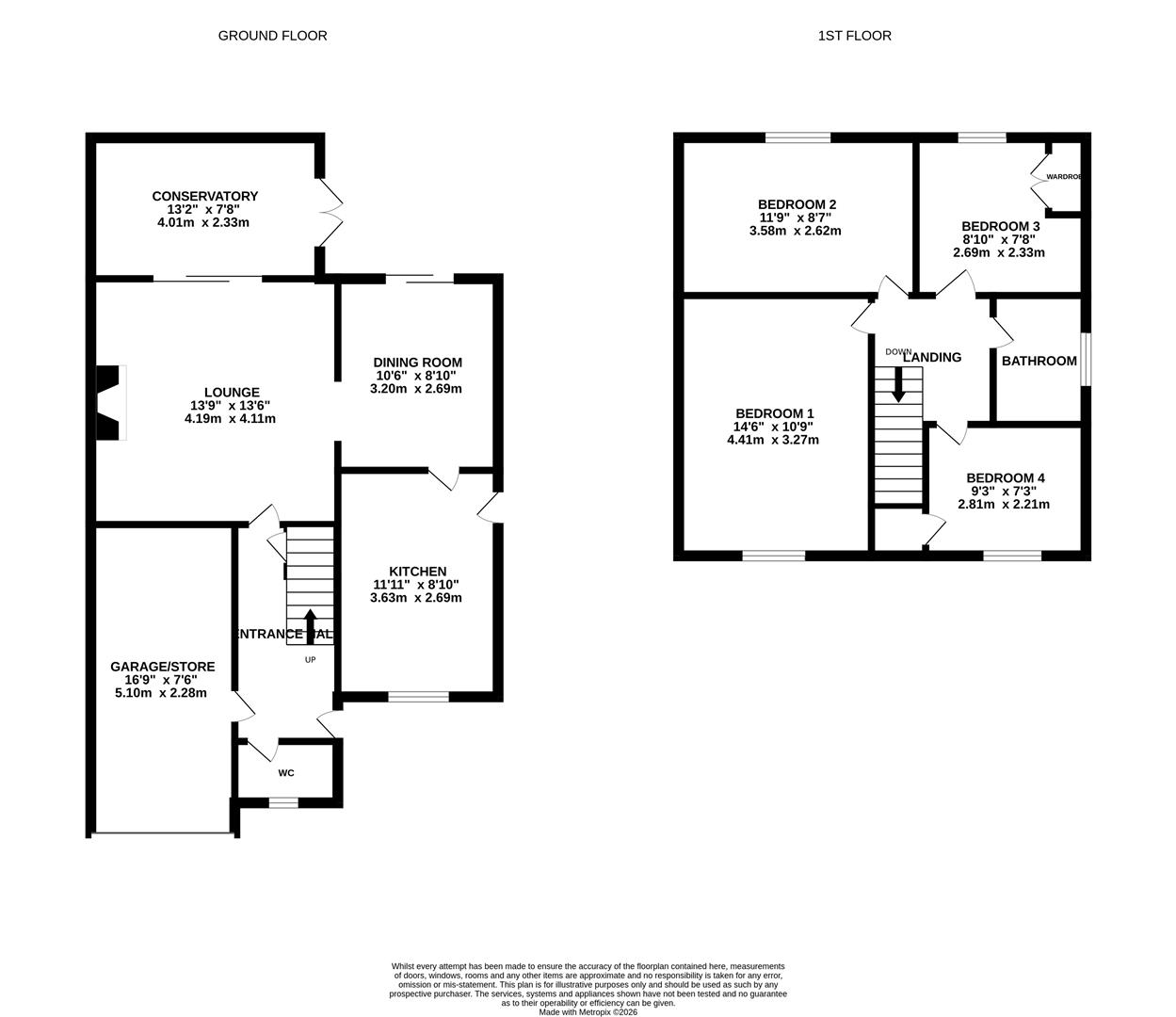 4, The Willows, Longhope floorplan