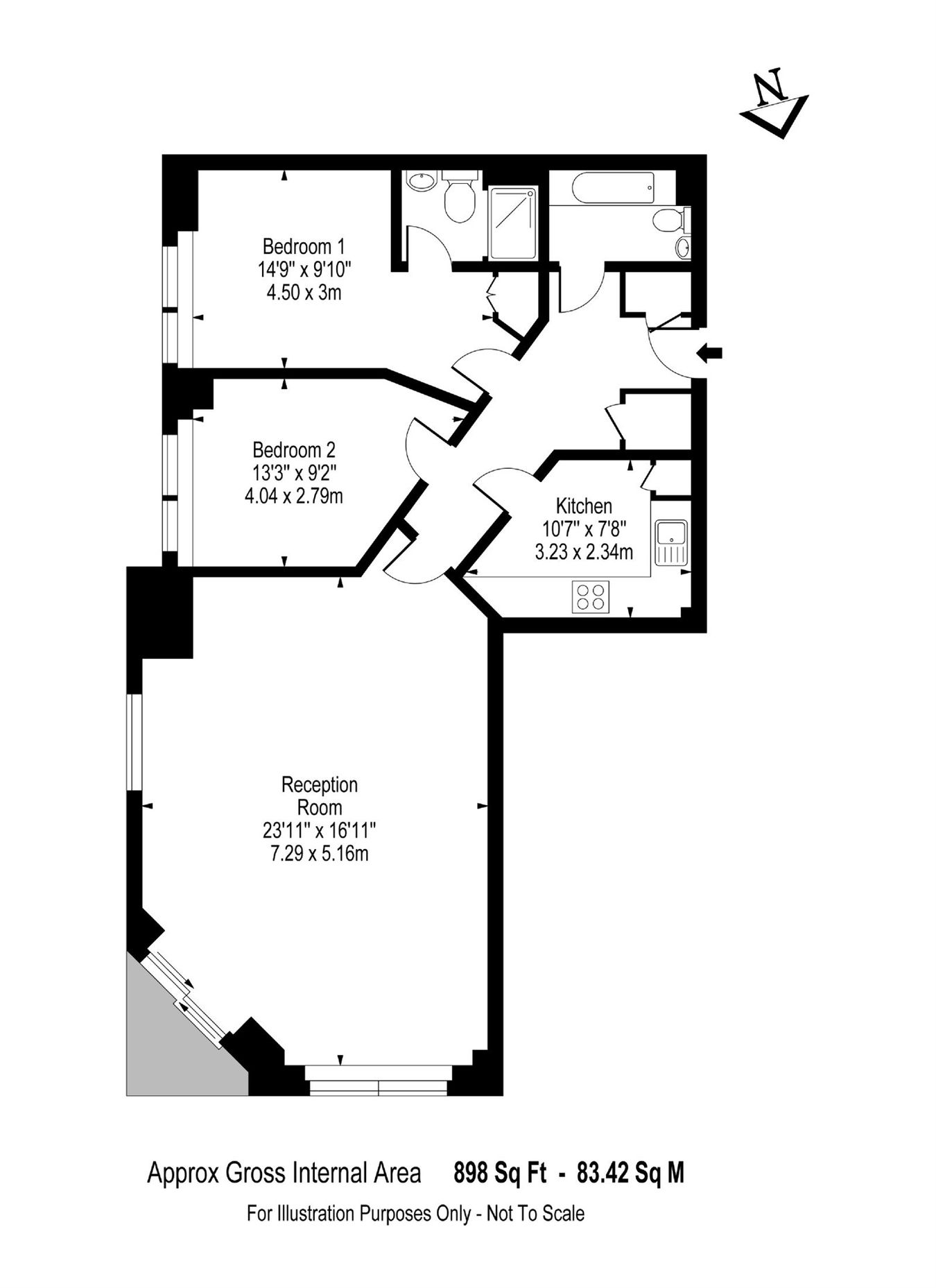 Apartment 16, Godfree Court, London floorplan