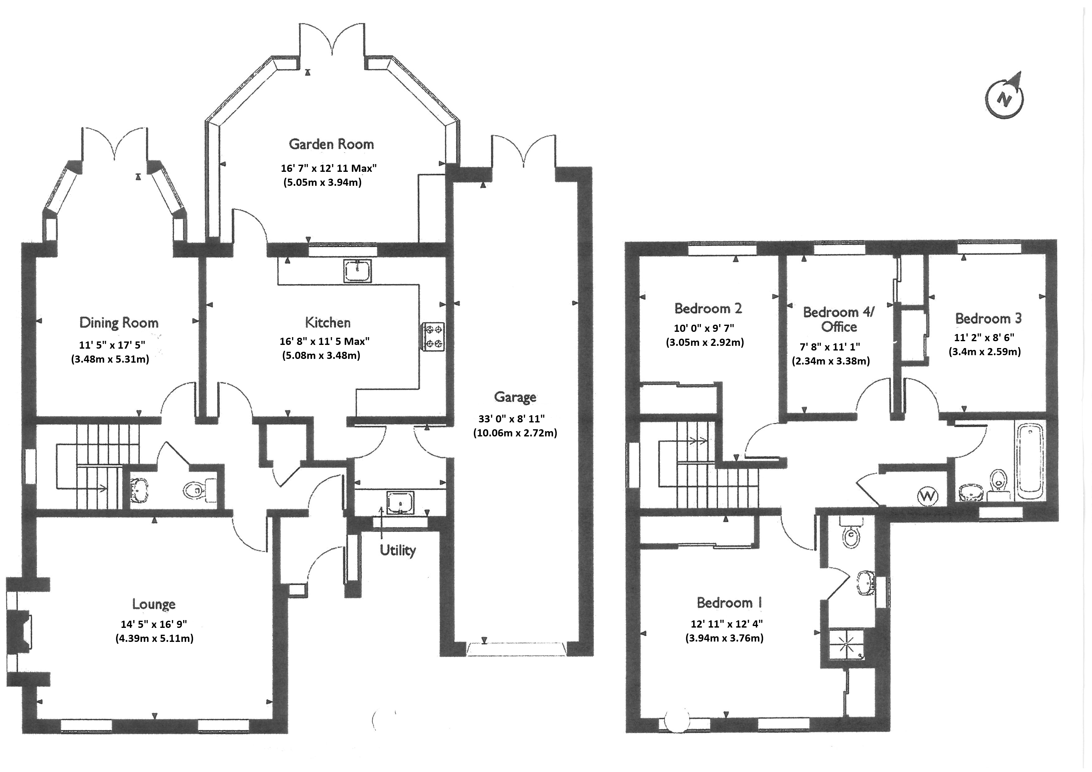 12, Church Close, Gnosall floorplan