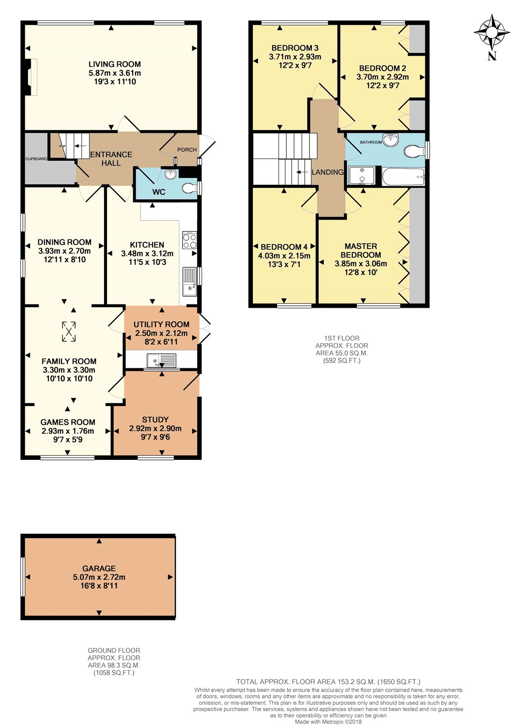 4 Bedrooms Detached house for sale in Tarham Close, Horley, Surrey RH6